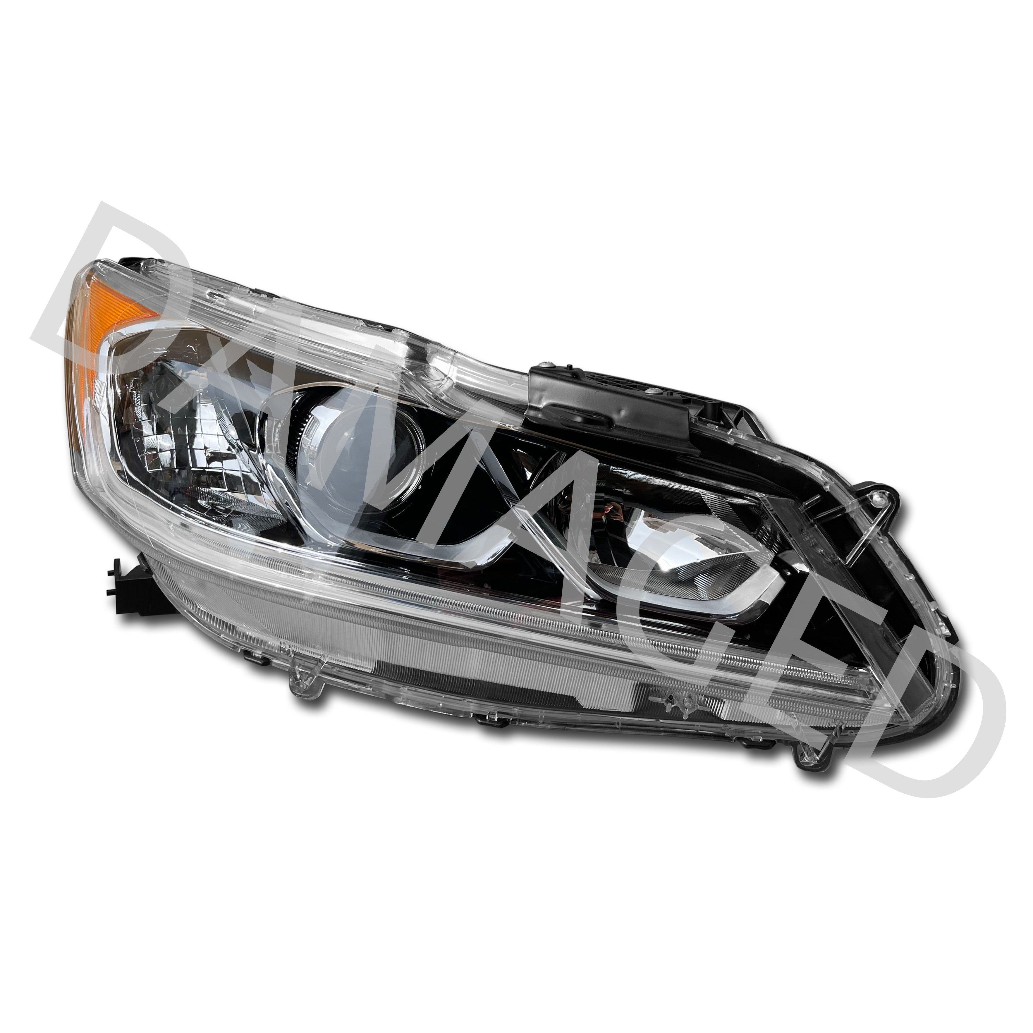 For 2016 2017 Honda Accord Sedan Headlight Headlamp Halogen Assembly Right Passenger Side RH 33100T2AA81 Damaged