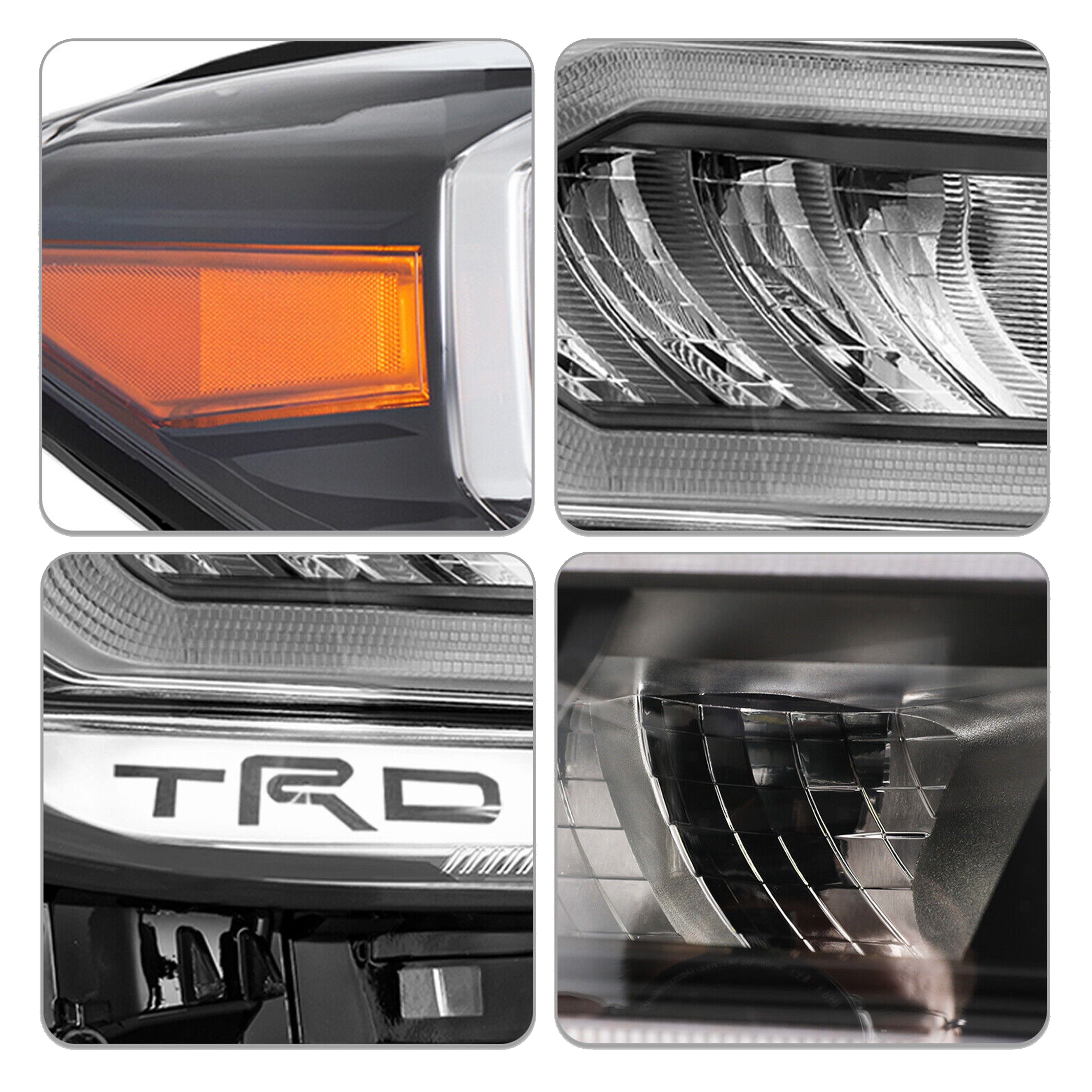 For 2020 2021 2022 2023 Toyota Tacoma TRD PRO SE LED DRL Headlight Assembly Black Left Driver Side LH 8115004300 Damaged
