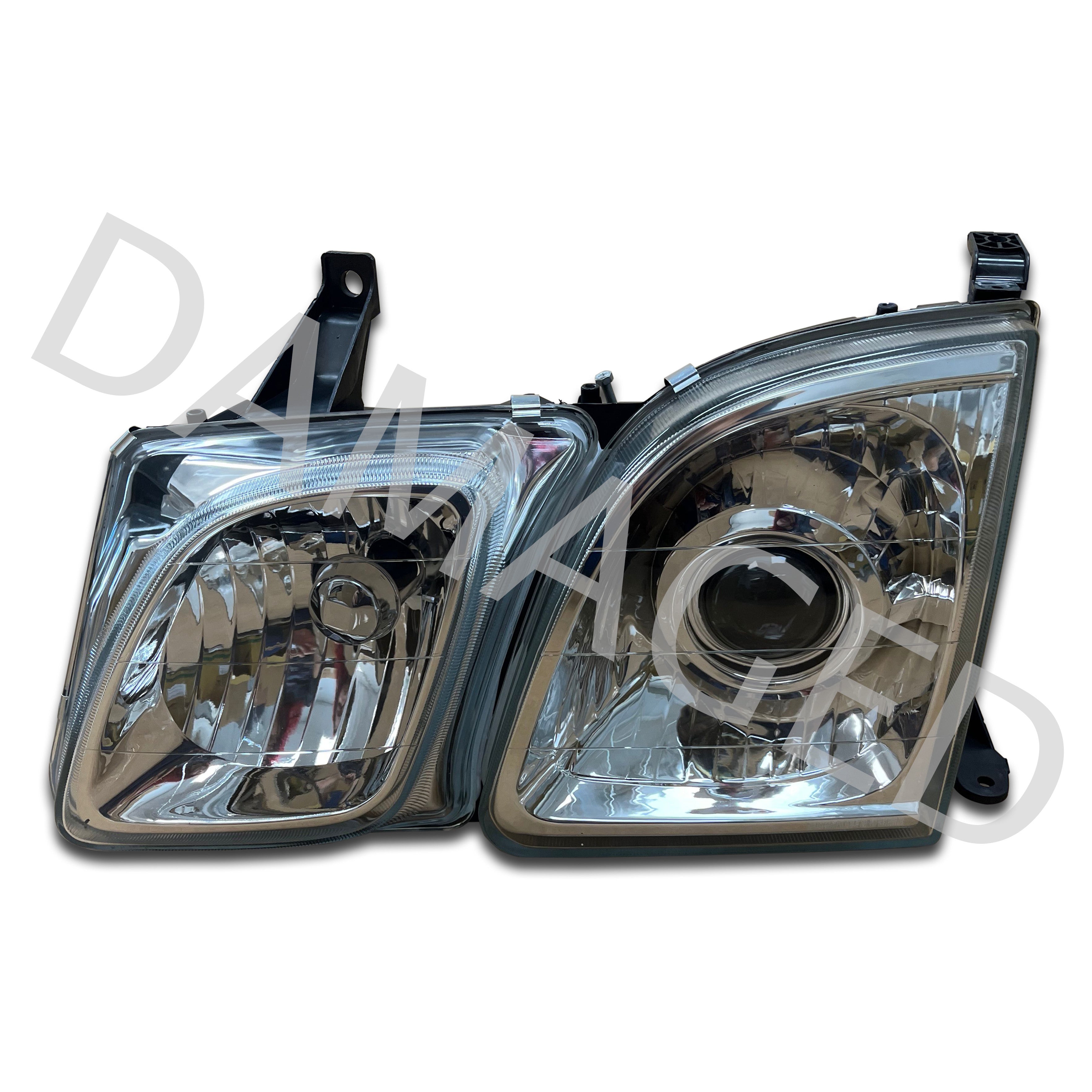 For 2003 2004 2005 2006 2007 Lexus LX470 Halogen Projector Headlight Headlamp Assembly Driver Side 8117060890 Damaged