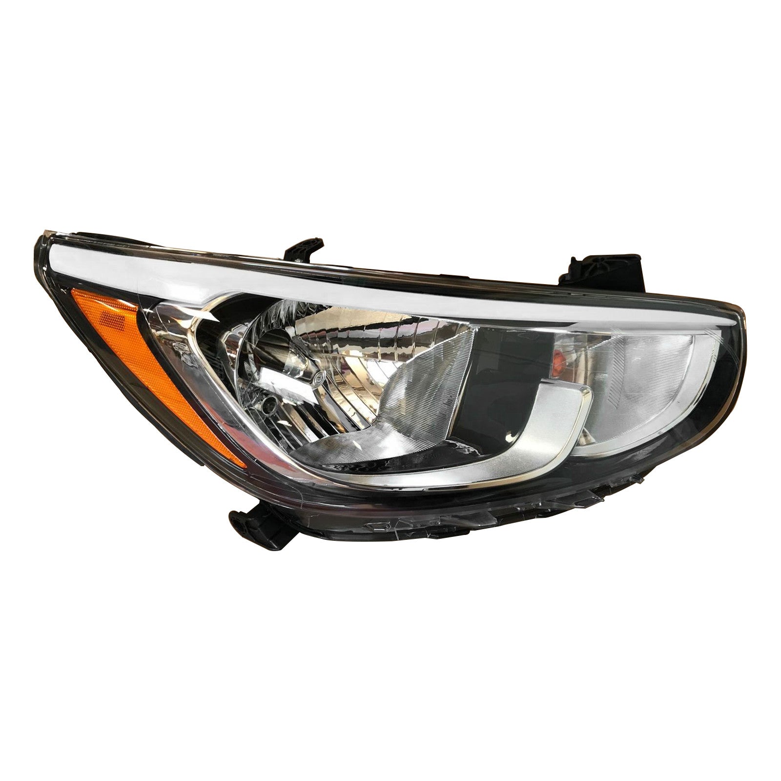 For 2015 2016 2017 Hyundai Accent Headlight Assembly Halogen Right Passenger Side RH 921021R710 Damaged