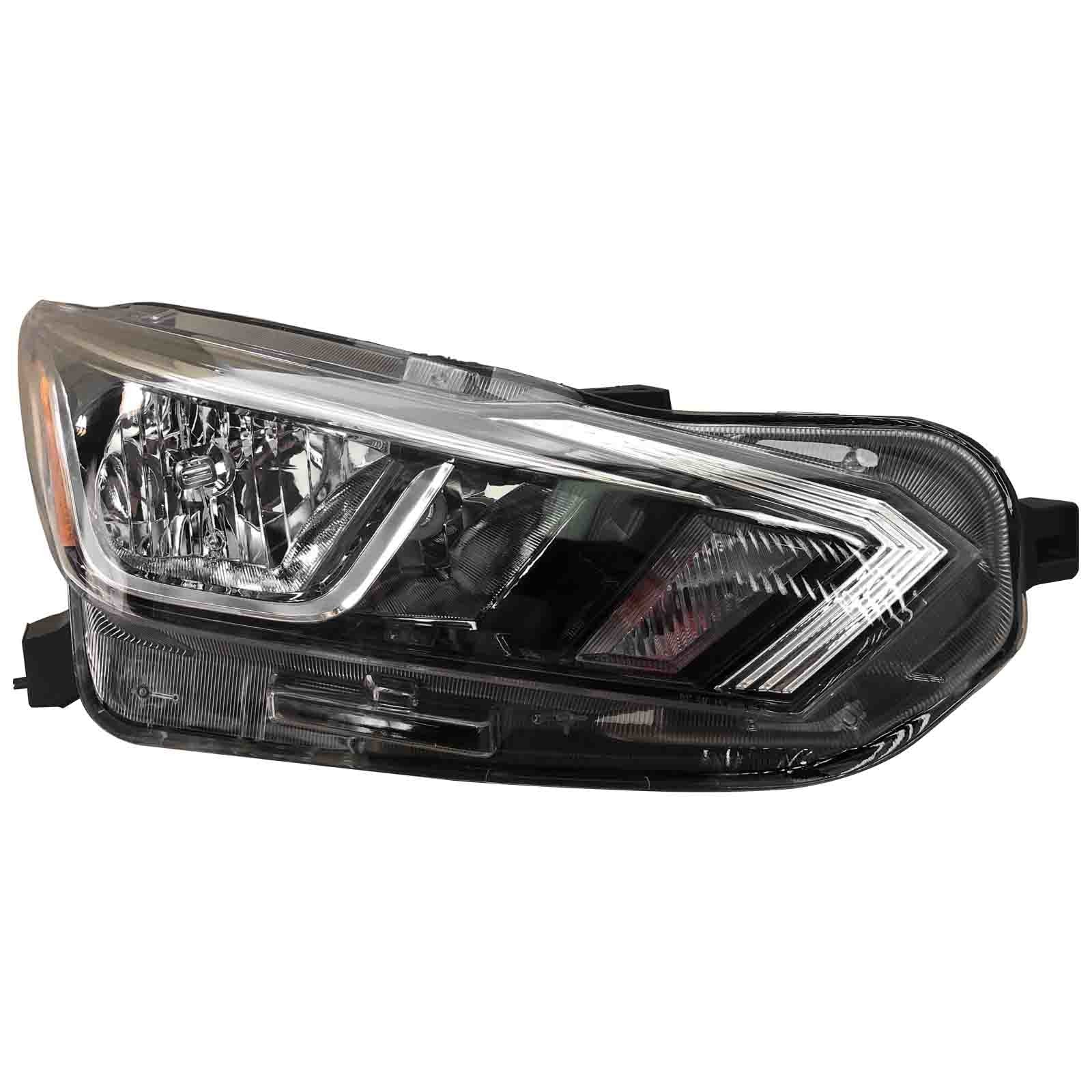 For 2020 2021 2022 2023 2024 Nissan Versa S SV Headlight Assembly Halogen Right Passenger Side RH Damaged