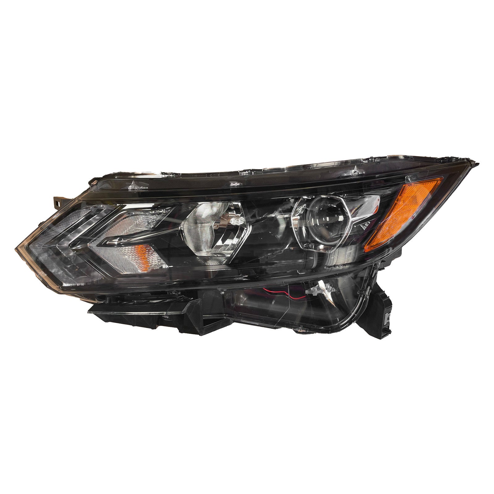 For 2020 2021 2022 Nissan Rogue Sport Headlight Assembly Halogen with LED Projector Driver Side Damaged