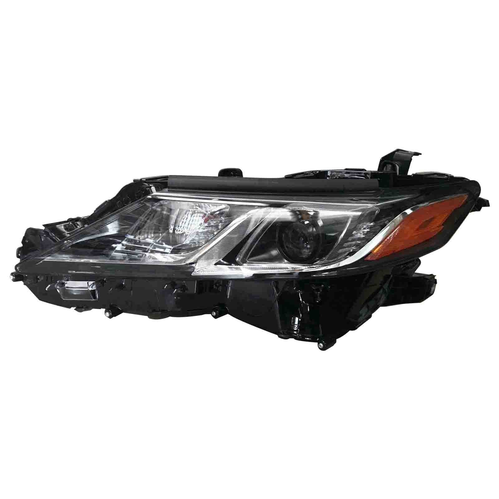 For 2018 2019 2020 Toyota Camry L LE SE Headlight Assembly Halogen with LED Projector Driver Side Damaged