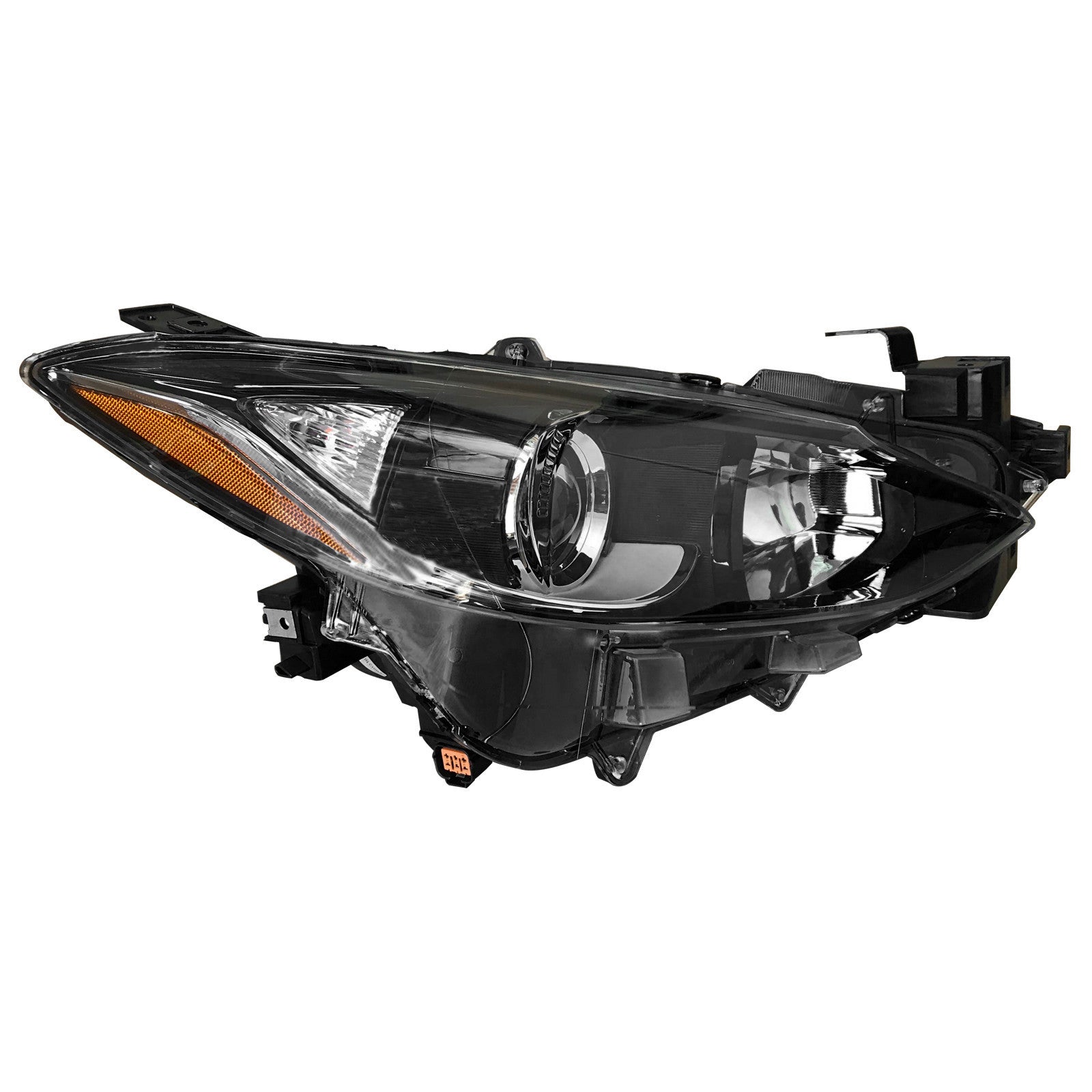 For 2014 2015 2016 Mazda 3 Sport Hatchback / Sedan Headlight Assembly Halogen Passenger Side Damaged
