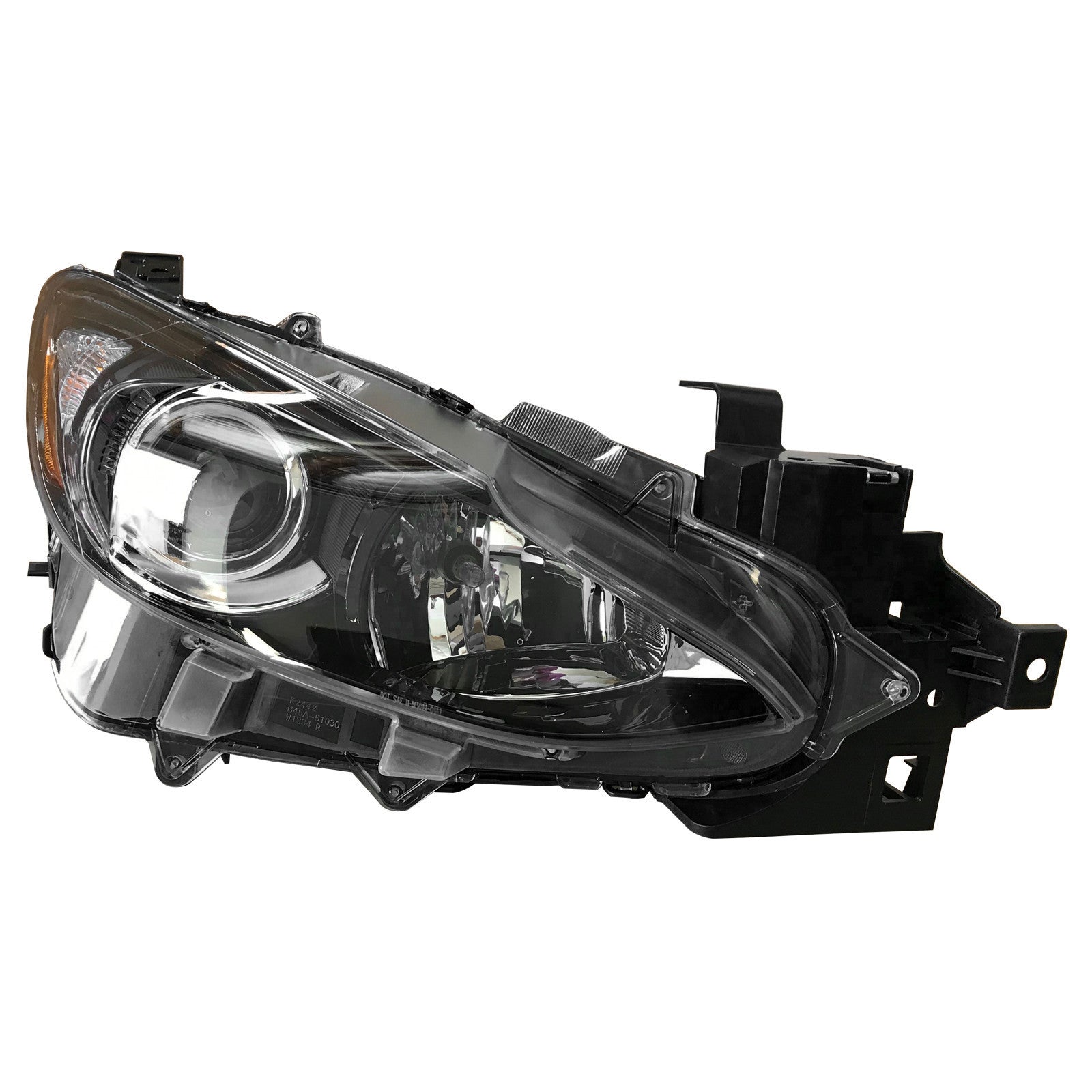 For 2014 2015 2016 Mazda 3 Sport Hatchback / Sedan Headlight Assembly Halogen Passenger Side Damaged
