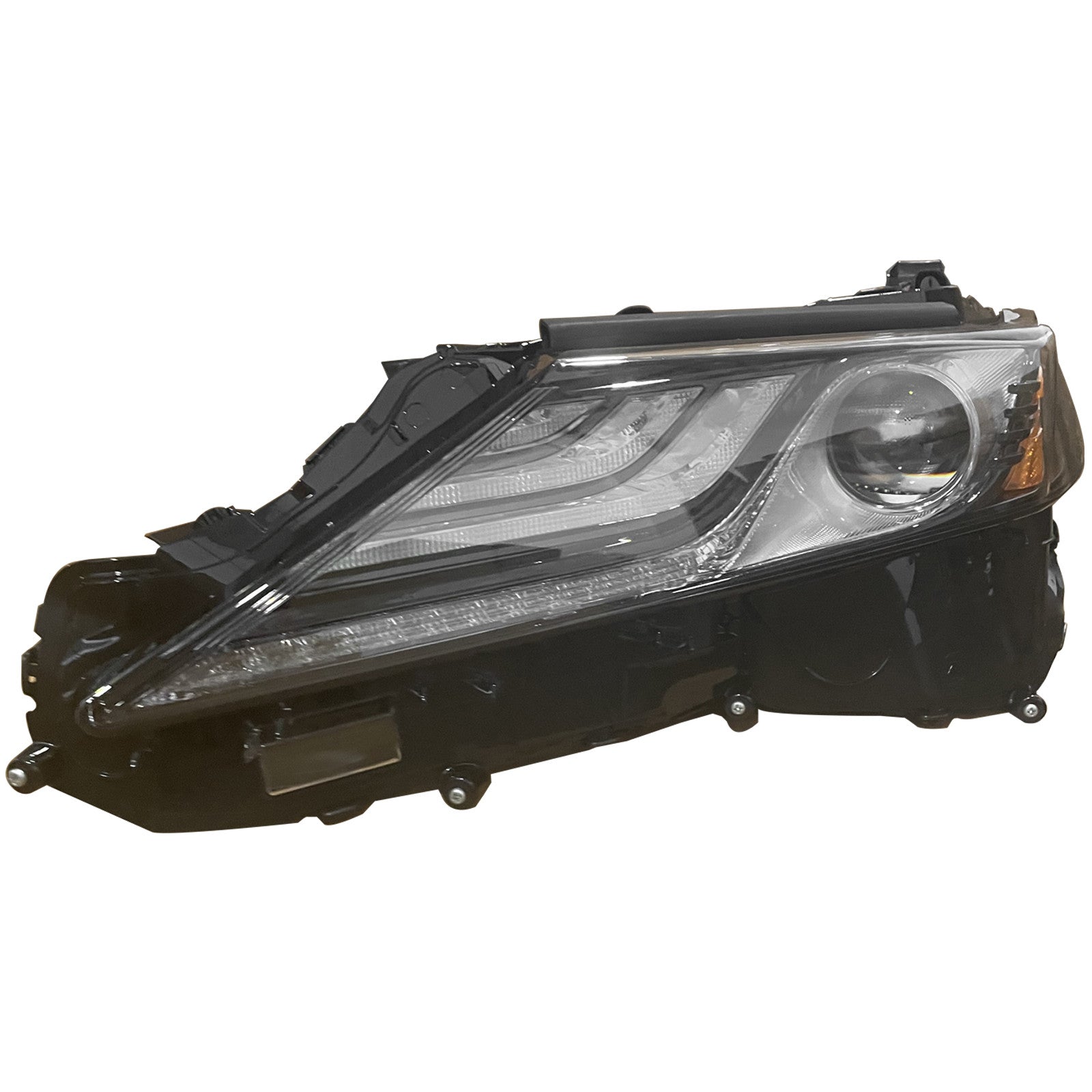 For 2021 2022 2023 2024 Toyota Camry XSE XLE Black Accent Headlight Assembly Full LED Non-Adaptive Driver Side Damaged