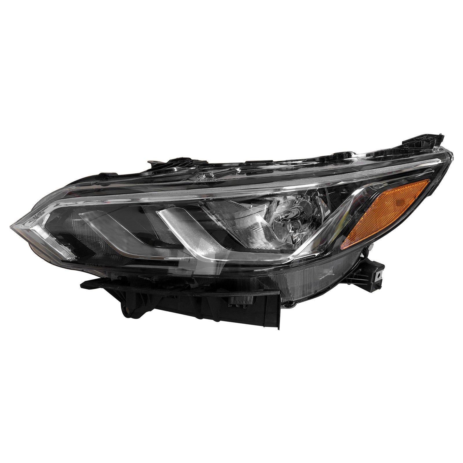 For 2020 2021 2022 2023 Nissan Sentra S SV Headlight Assembly Halogen Driver Side Damaged