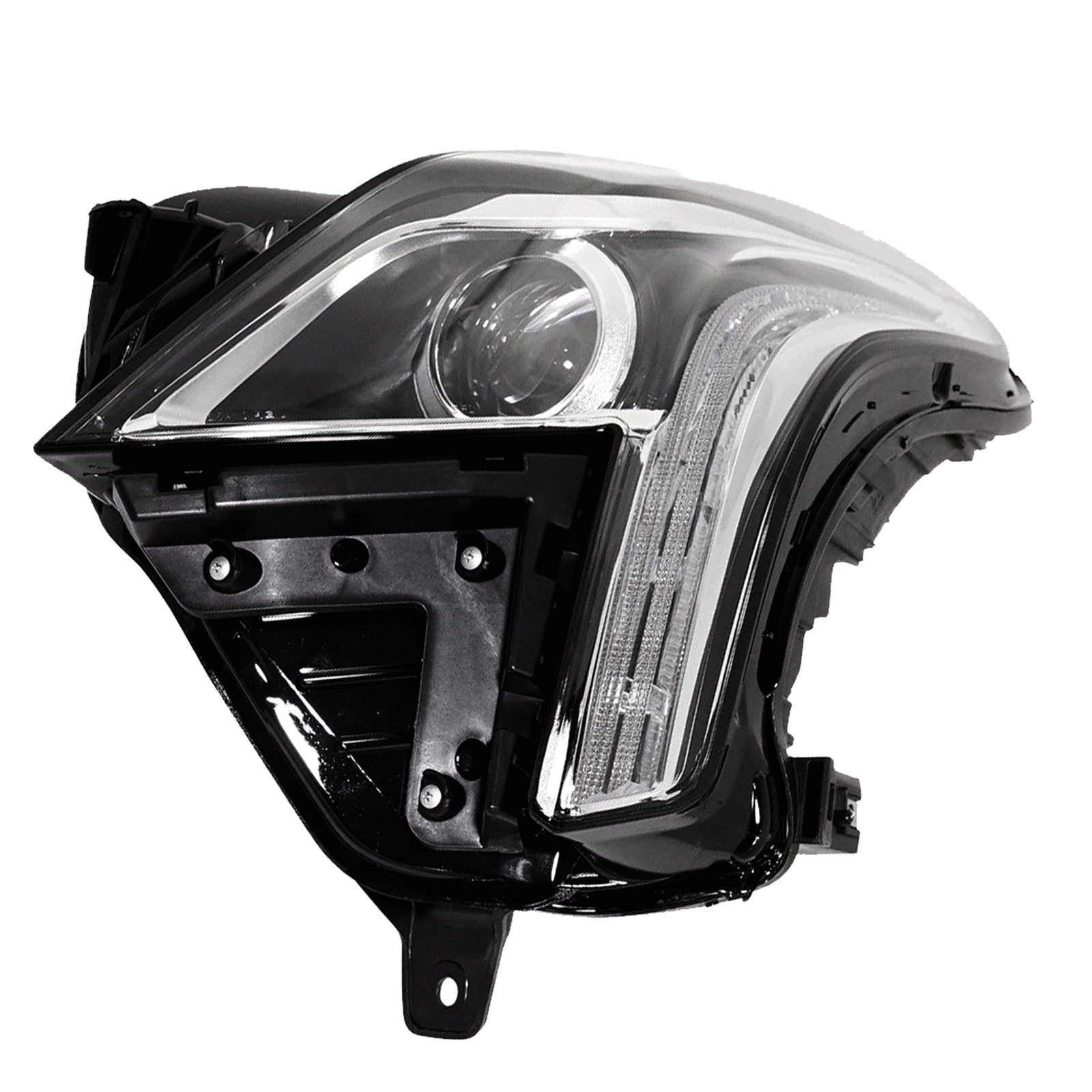 For 2017 2018 2019 Cadillac XT5 Headlight Assembly Halogen Projector with LED DRL Driver Side Damaged