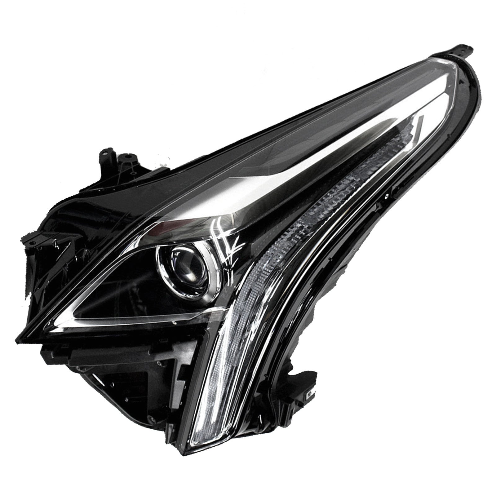 For 2017 2018 2019 Cadillac XT5 Headlight Assembly Halogen Projector with LED DRL Driver Side Damaged