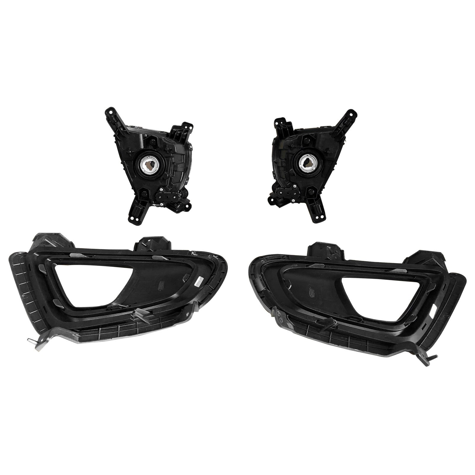 For 2016 2017 2018 Kia Sorento Fog Lamp Daytime Driving Light Assembly with Covers Bezels Set 4pcs Damaged