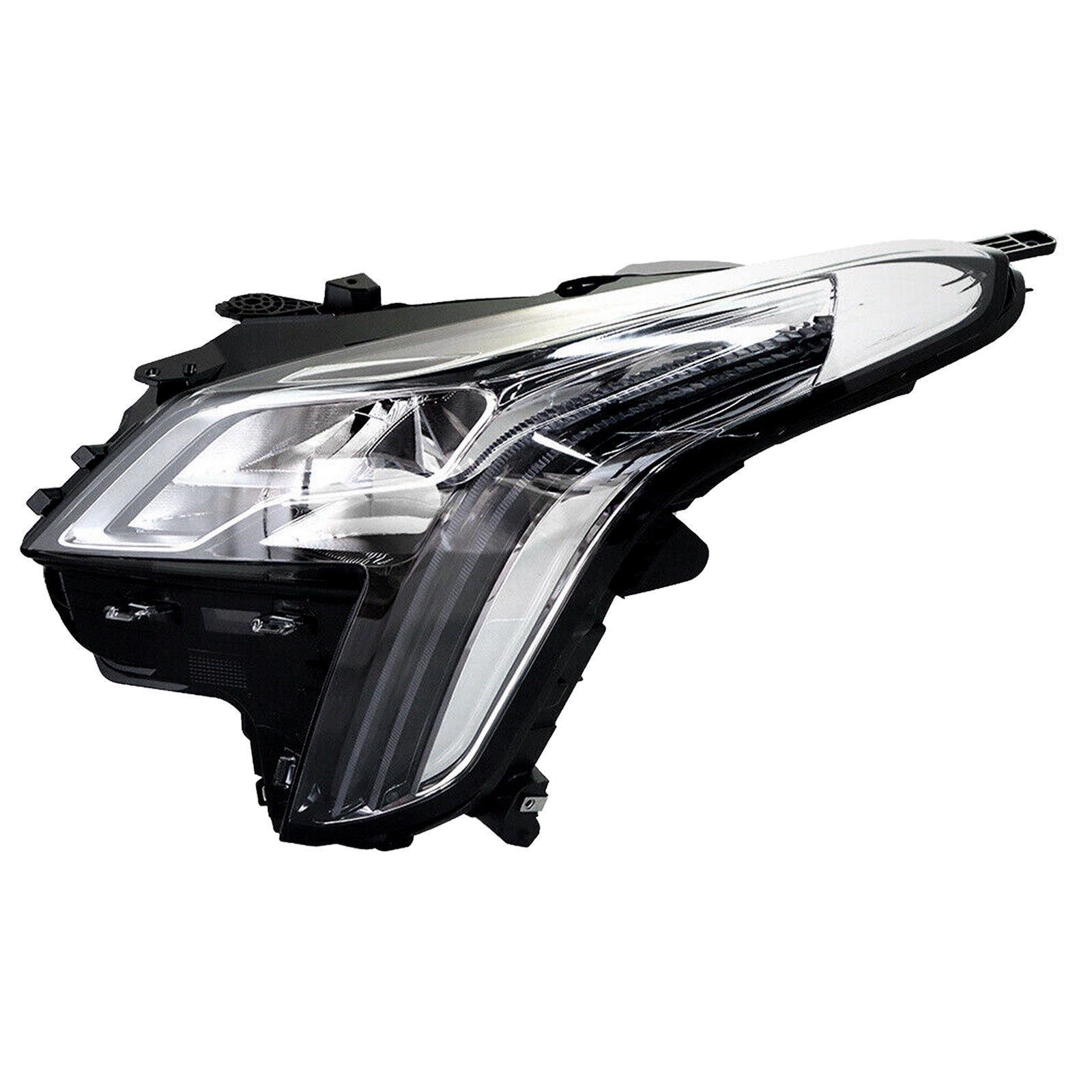 For 2018 2019 Cadillac XTS Headlight Assembly Full LED Chrome Housing Driver Side Damaged