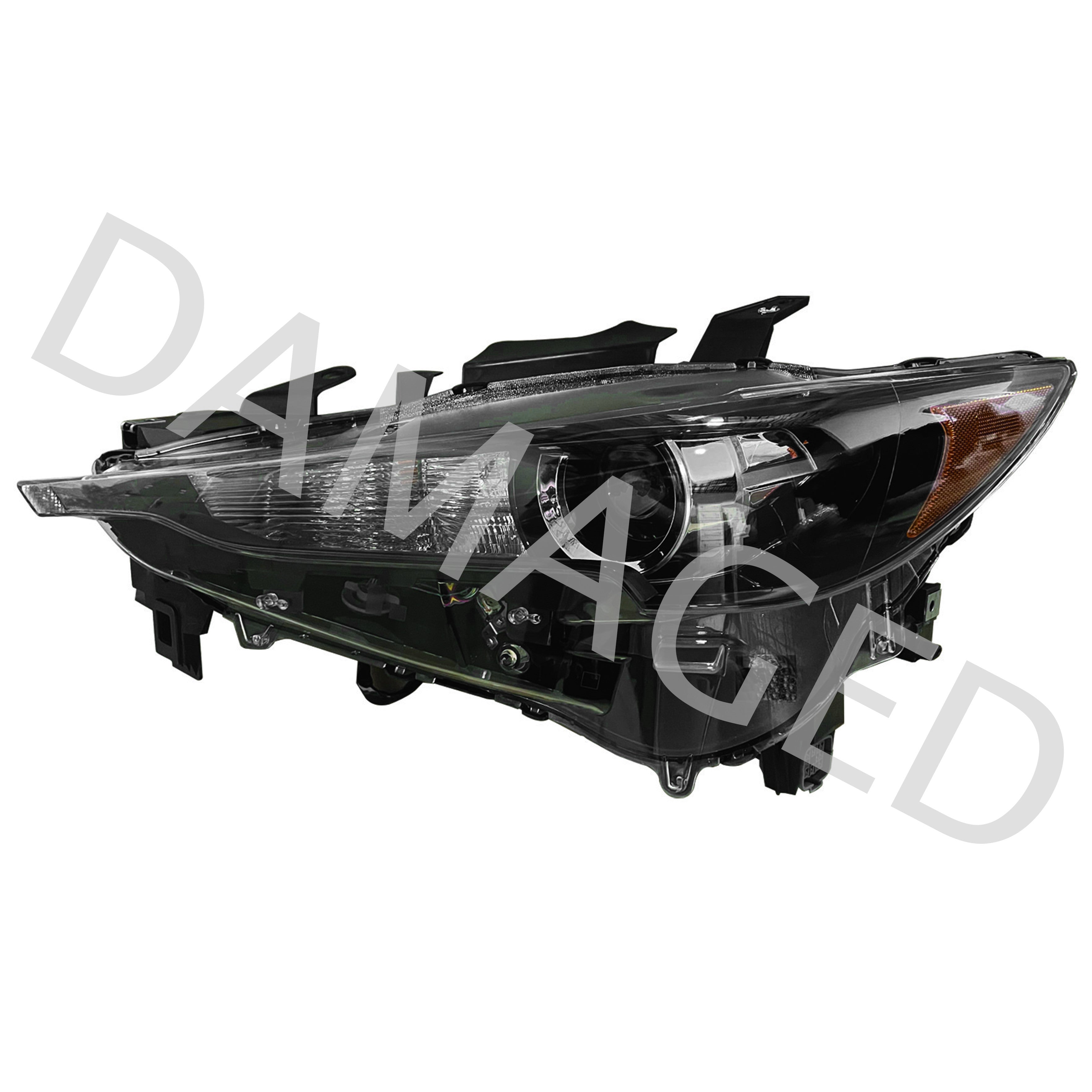 For 2017 2018 2019 2020 2021 MAZDA CX5 CX-5 Front Headlight Headlamp Assembly LED w/o AFS Driver Side Damaged
