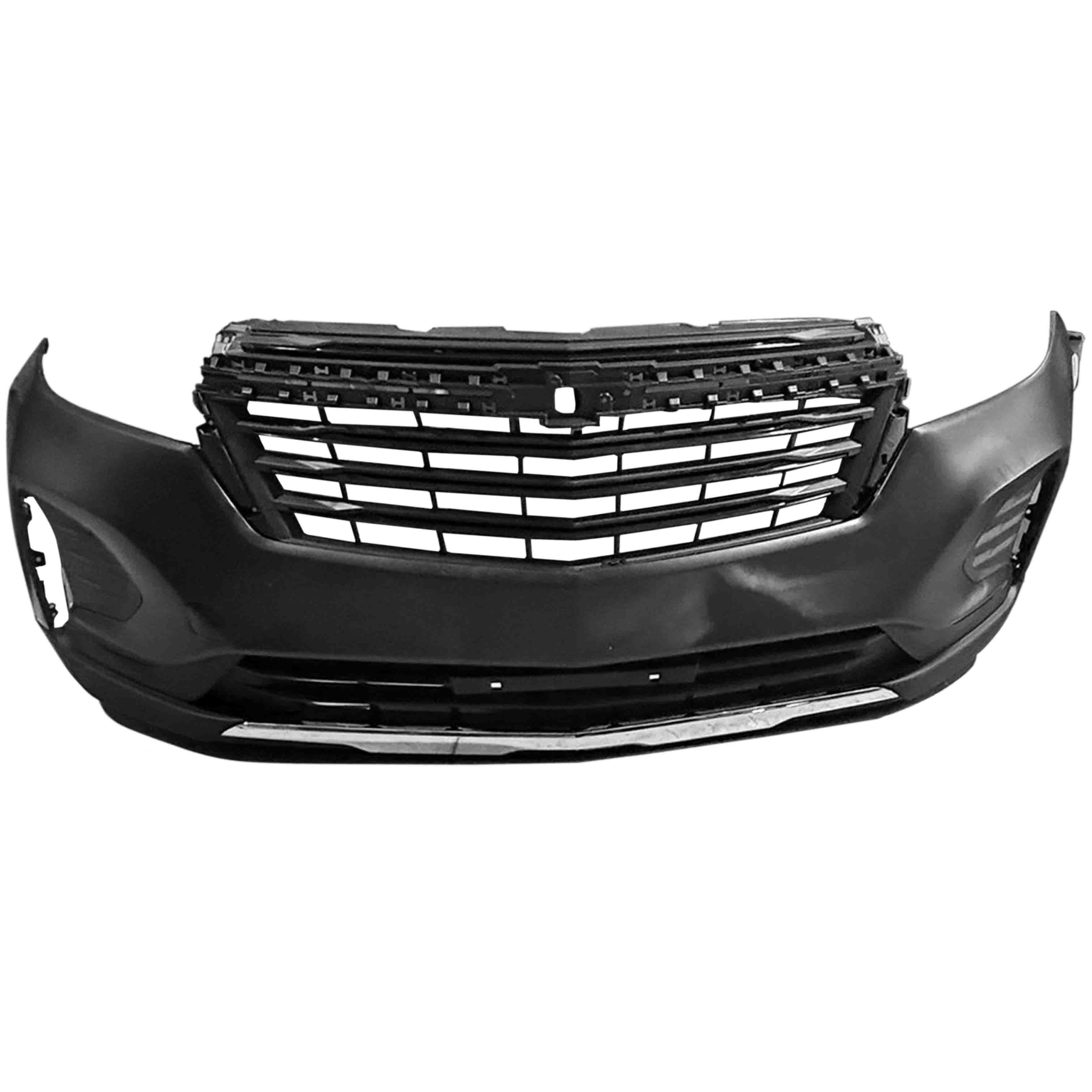 For 2022 2023 Chevy Equinox LT Front Bumper Grille Fog with Chrome Trim Assembly Set
