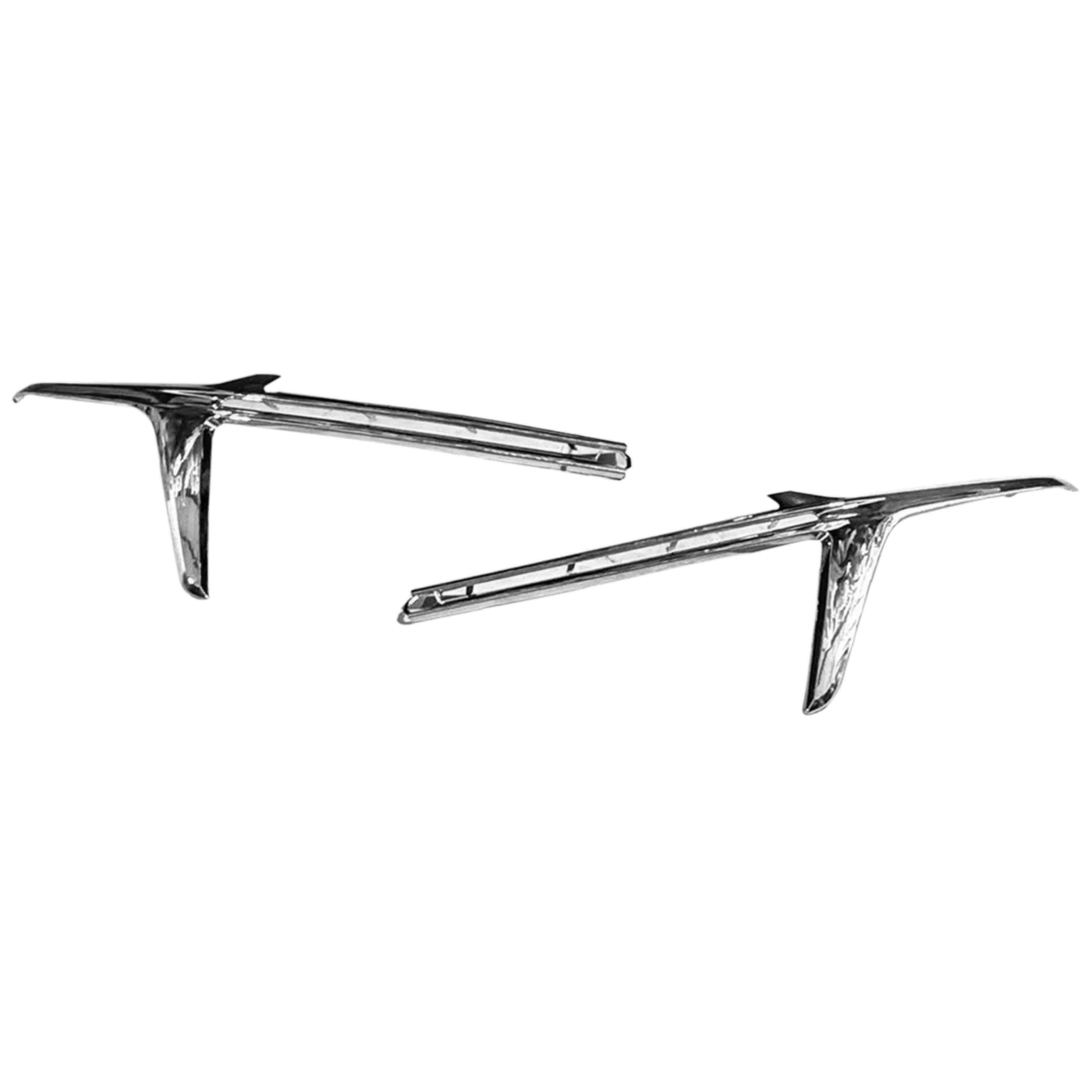 For 2022 2023 2024 Chevy Equinox LT Front Bumper Grille Fog with Chrome Trim Assembly Set