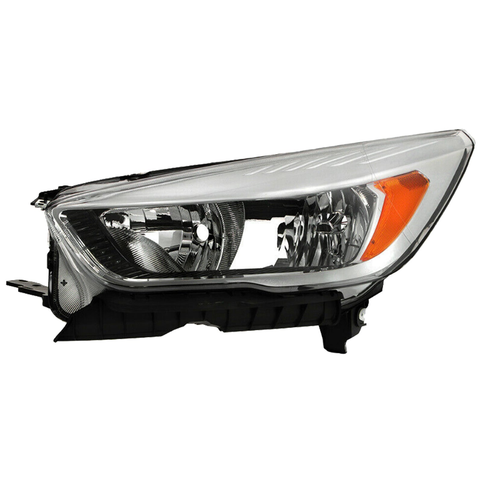 For 2017 2018 2019 Ford Escape Front Headlight Halogen without LED DRL Chrome Left Driver Side LH