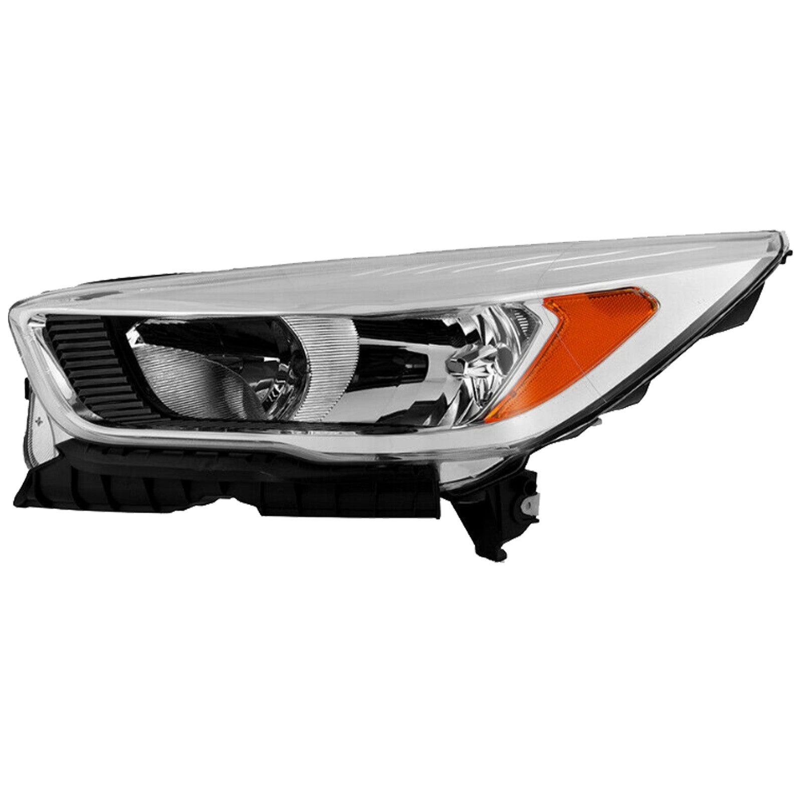For 2017 2018 2019 Ford Escape Front Headlight Halogen without LED DRL Chrome Left Driver Side LH