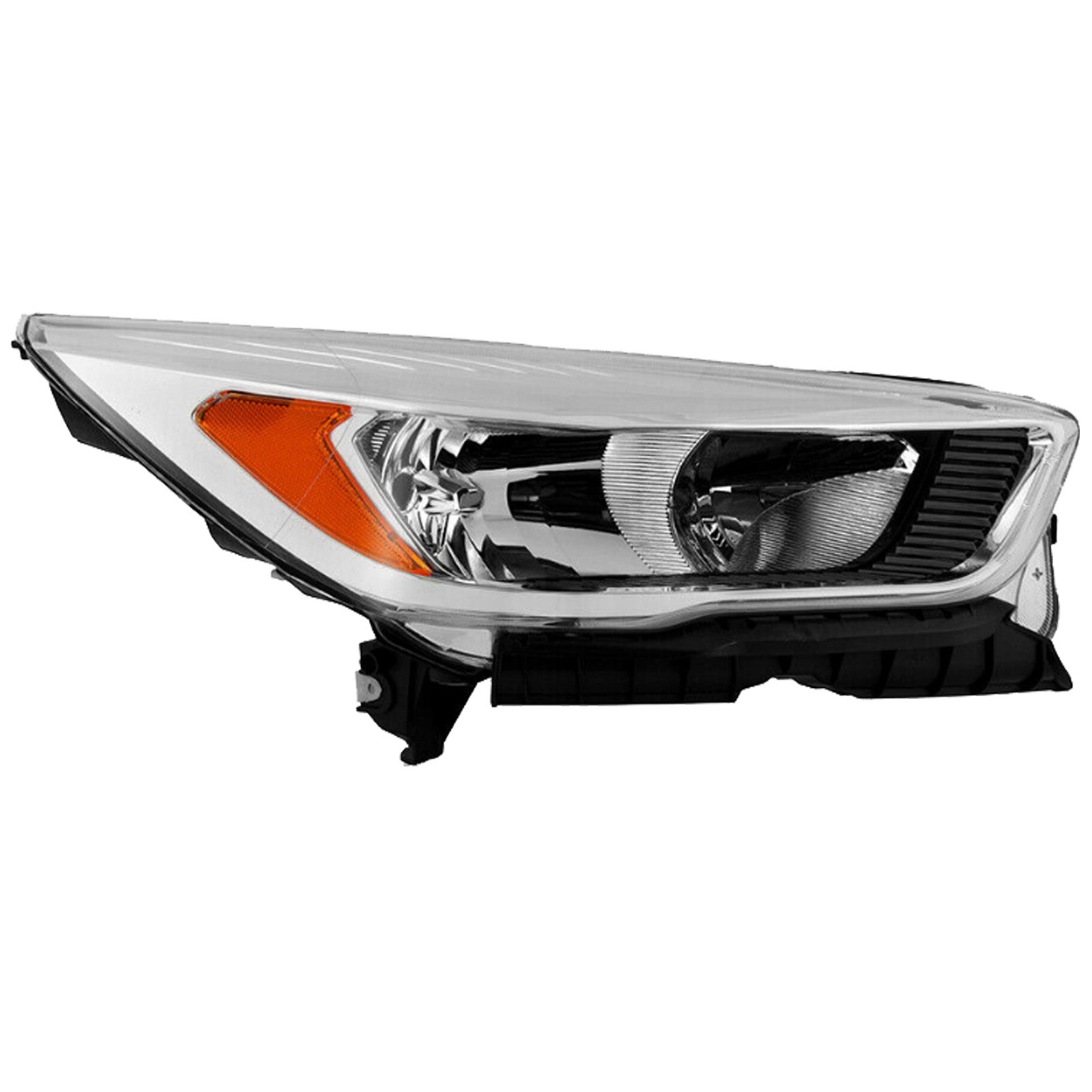 For 2017 2018 2019 Ford Escape Front Headlight Halogen without LED DRL Chrome Right Passenger Side RH