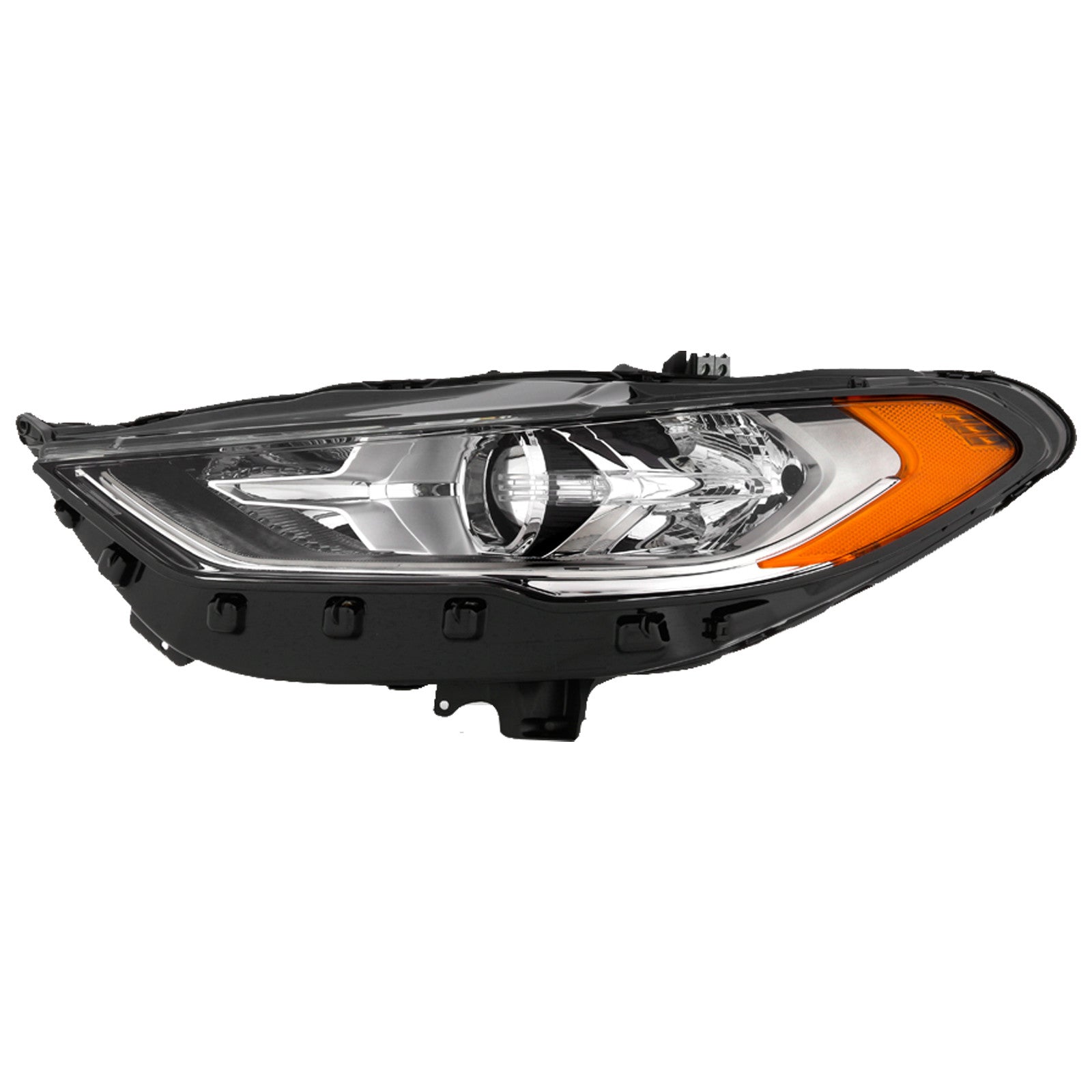 For 2017 2018 2019 Ford Fusion Front Headlight Halogen without LED DRL Projector Left Driver Side LH