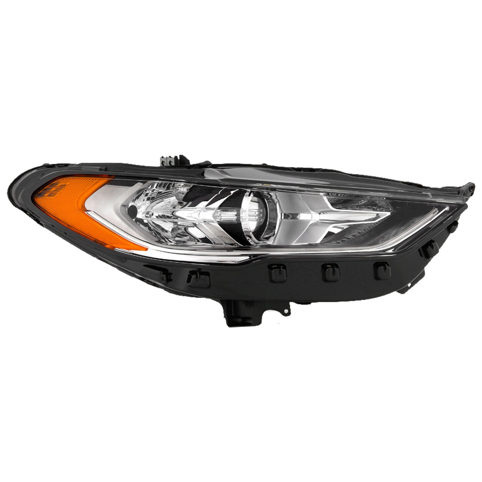 For 2017 2018 2019 Ford Fusion Front Headlight Halogen without LED DRL Projector Right Passenger Side RH