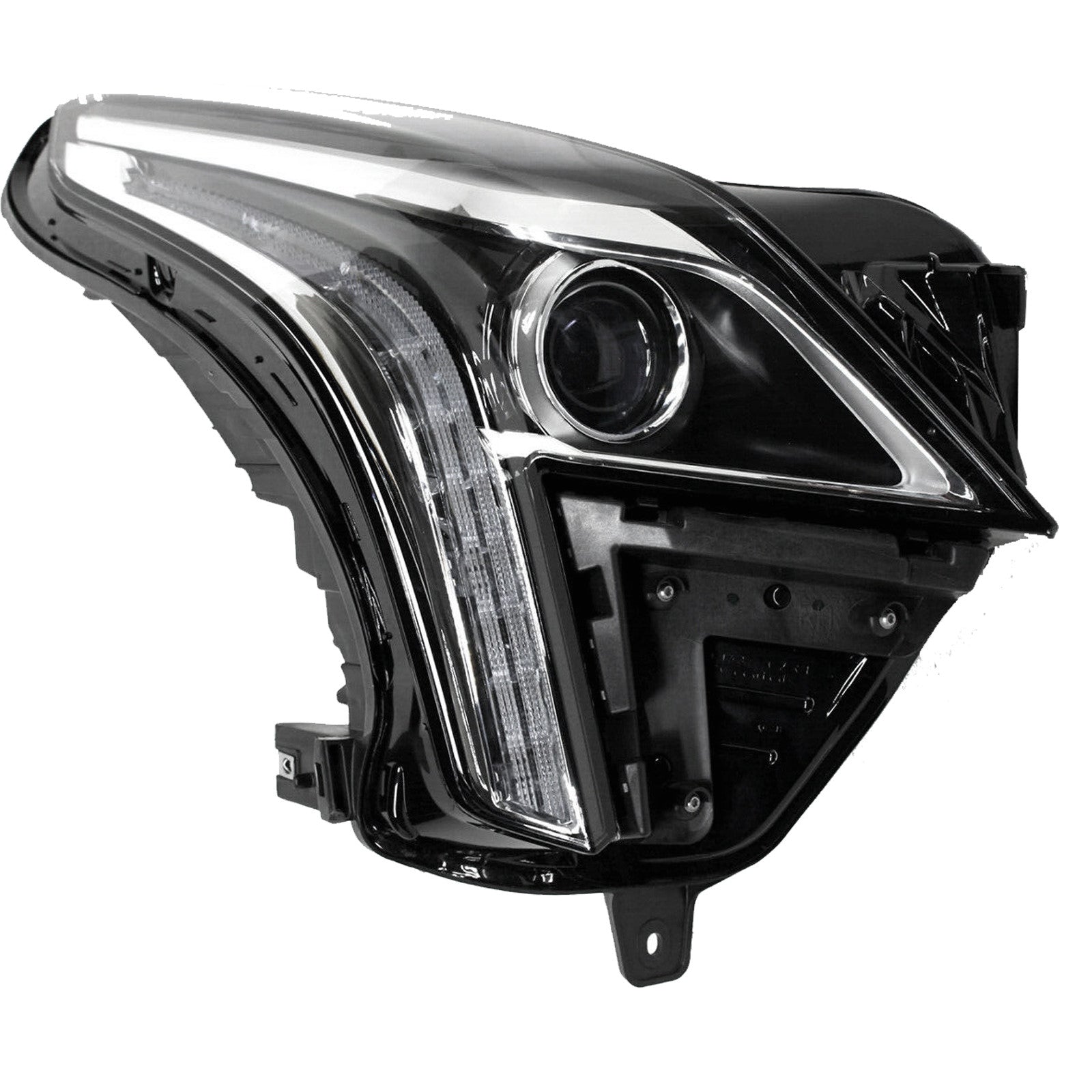 For 2017 2018 2019 Cadillac XT5 Front Headlight Assembly Halogen Projector with LED DRL Right Passenger Side RH 84496131