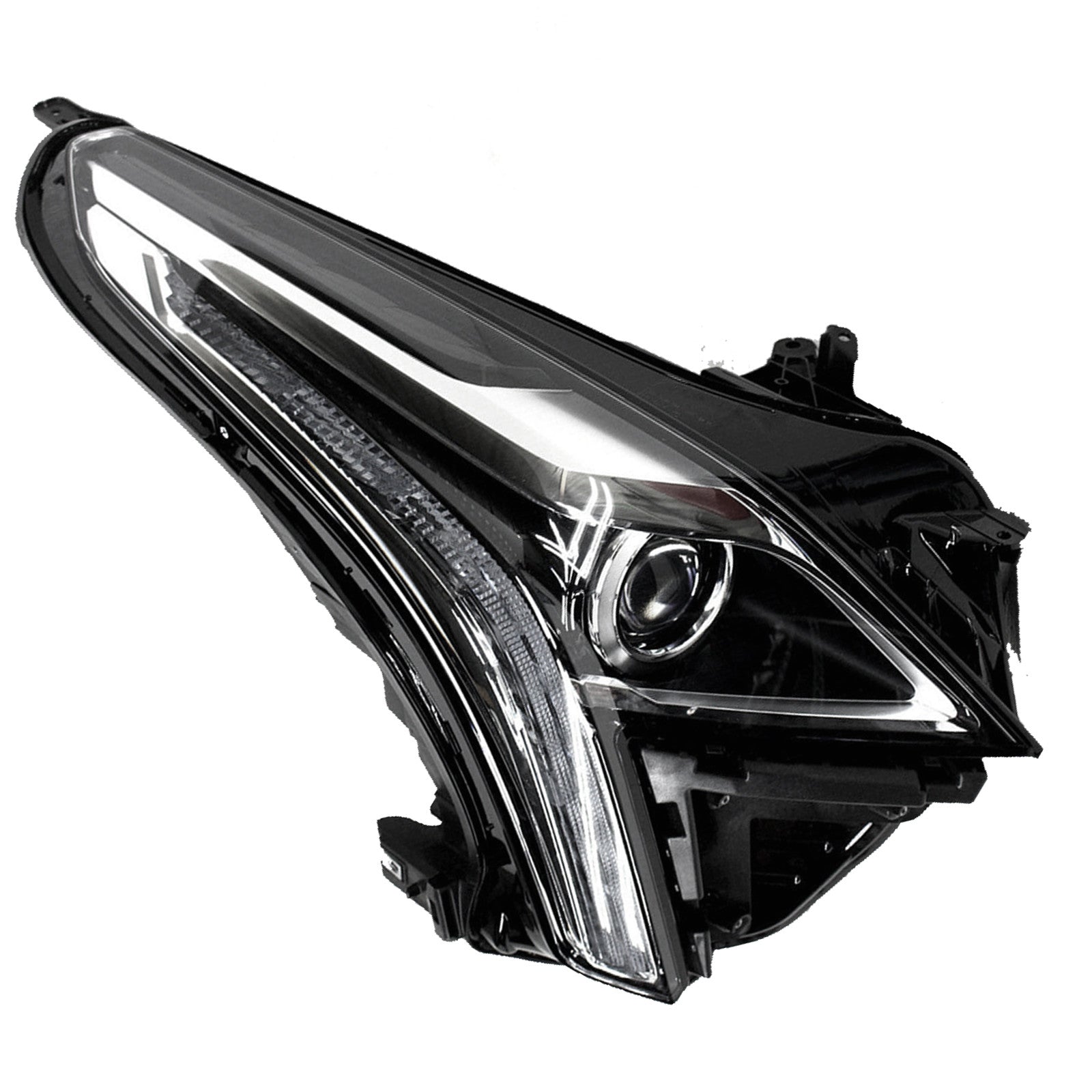 For 2017 2018 2019 Cadillac XT5 Front Headlight Assembly Halogen Projector with LED DRL Right Passenger Side RH 84496131