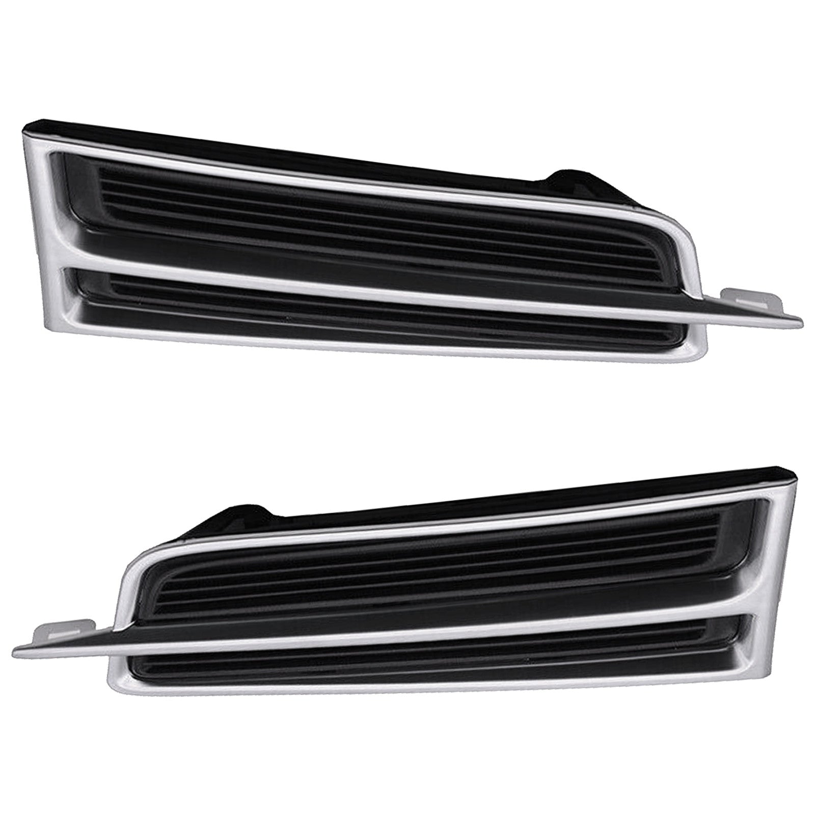 For 2013 2014 2015 2016 2017 Cadillac XTS Front Bumper Fog Light Cover Side Outer Grille Left Right Driver Passenger Side Pair Set