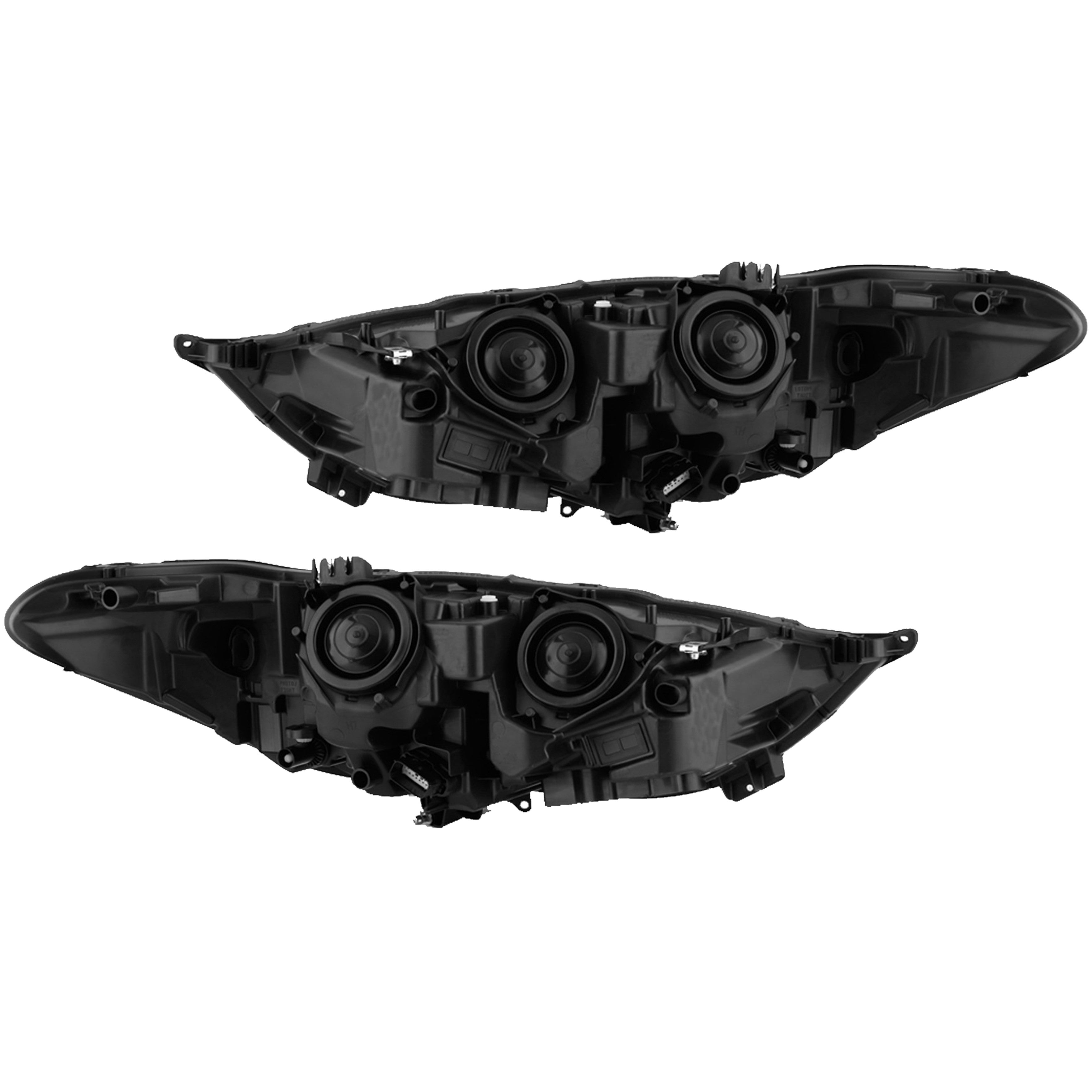 For 2017 2018 2019 Ford Fusion Front Headlight Halogen without LED DRL Projector Driver Passenger Side Pair Set FO2502348 FO2503348