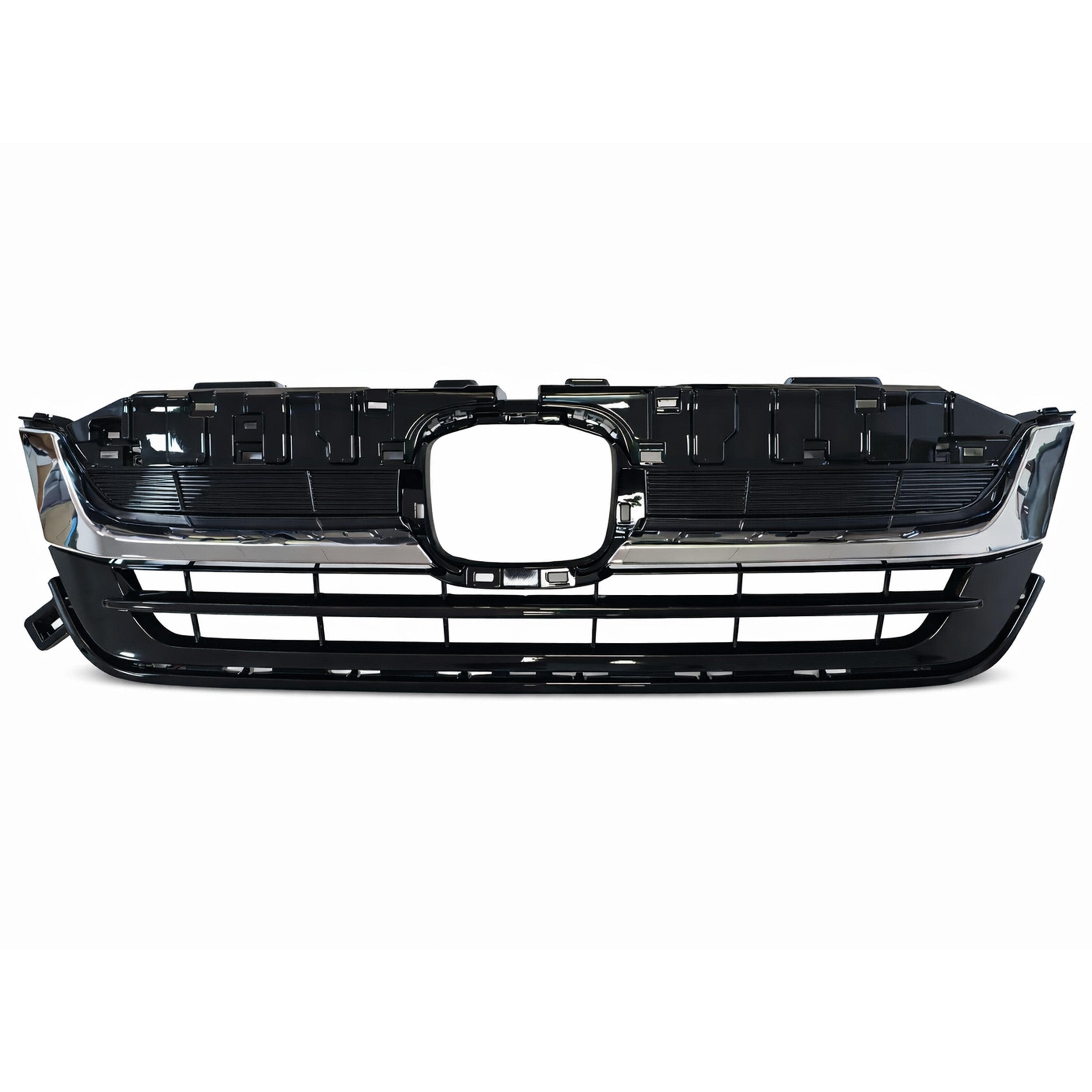 For 2019 2020 2021 2022 Honda Pilot Front Bumper with Upper and Lower Grille Assembly Set
