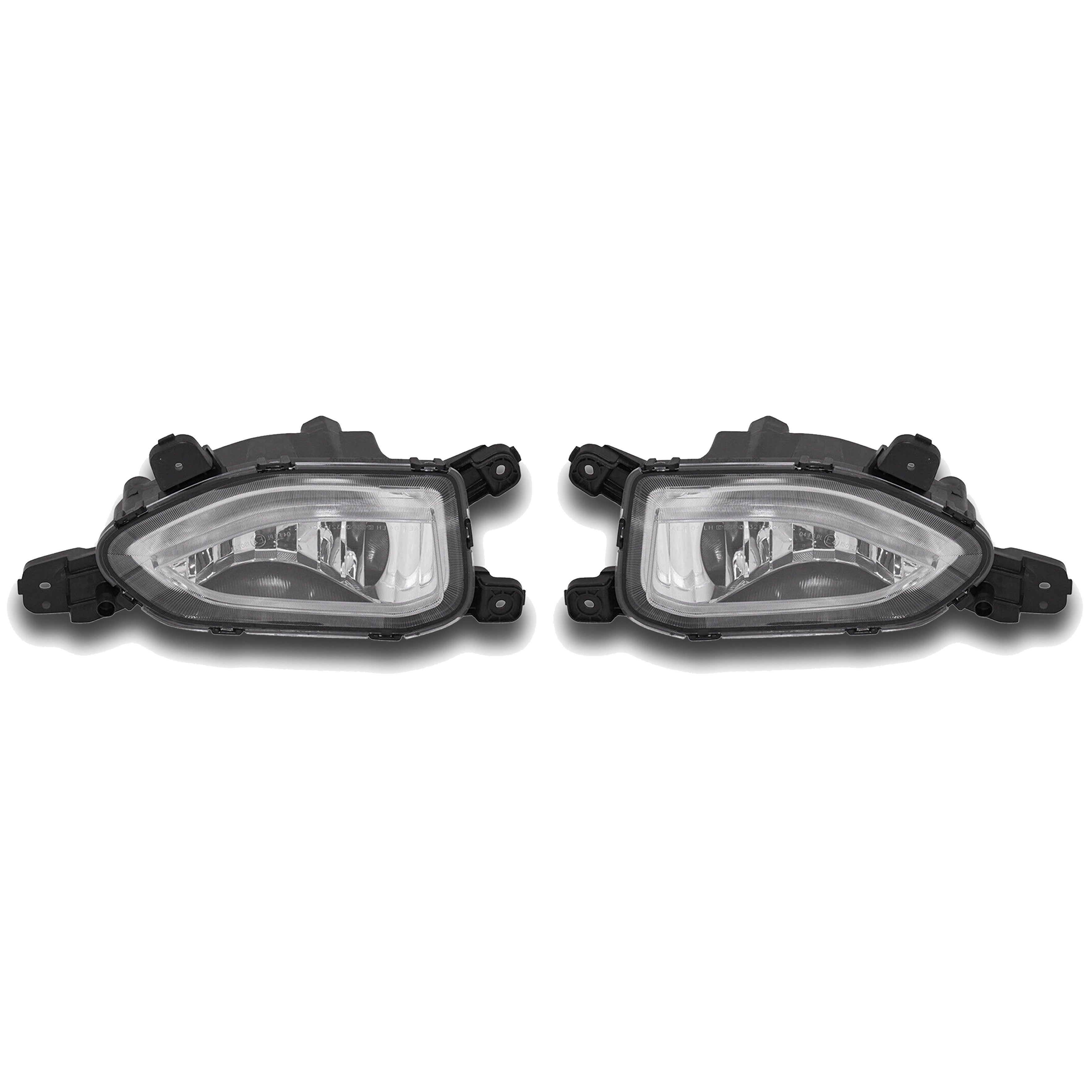 For 2018 2019 2020 2021 Hyundai Kona Front Bumper Grille & Fog lights Combo with Wiring Set