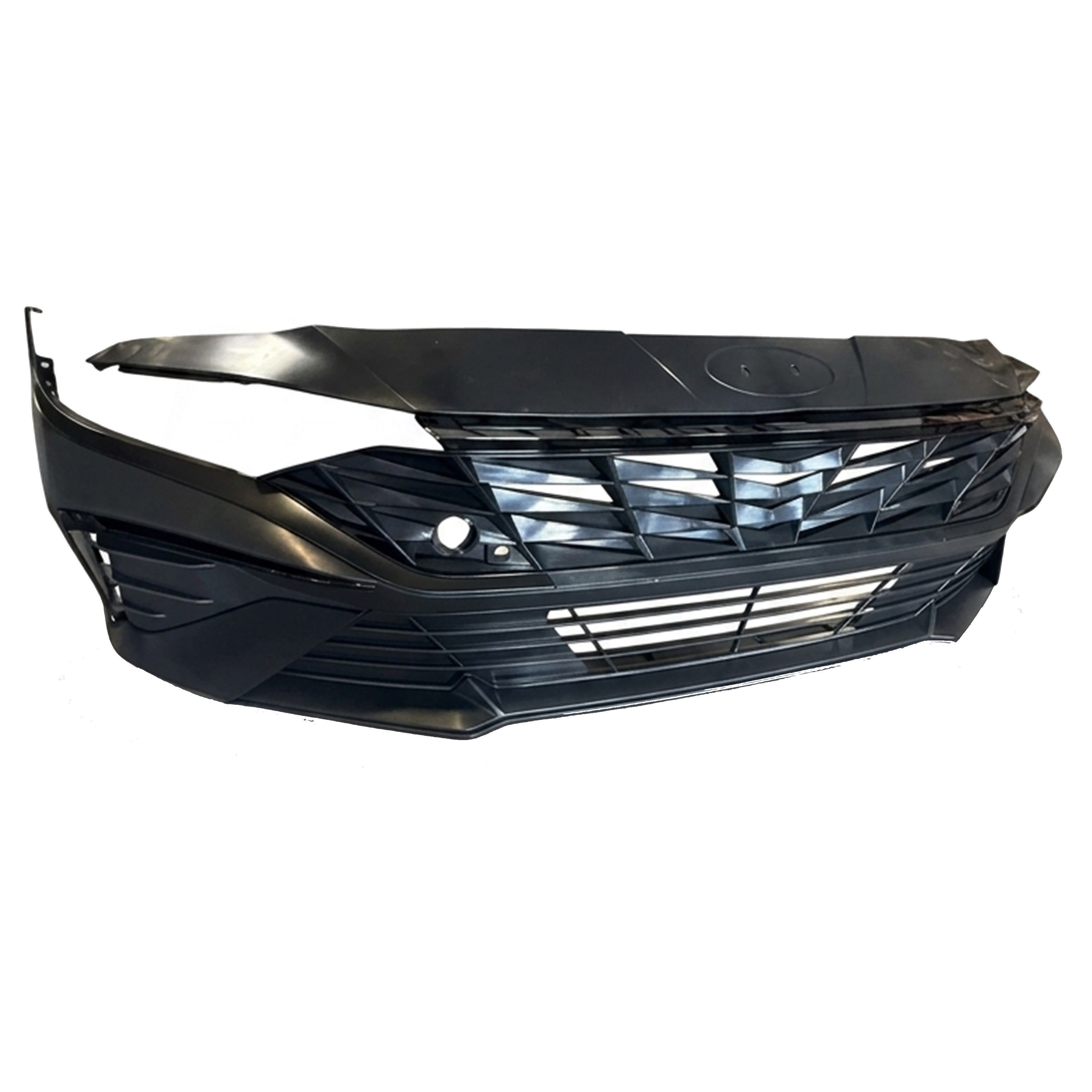 For 2024 2025 Hyundai Elantra Front Bumper Set with Grille Aftermarket Assembly