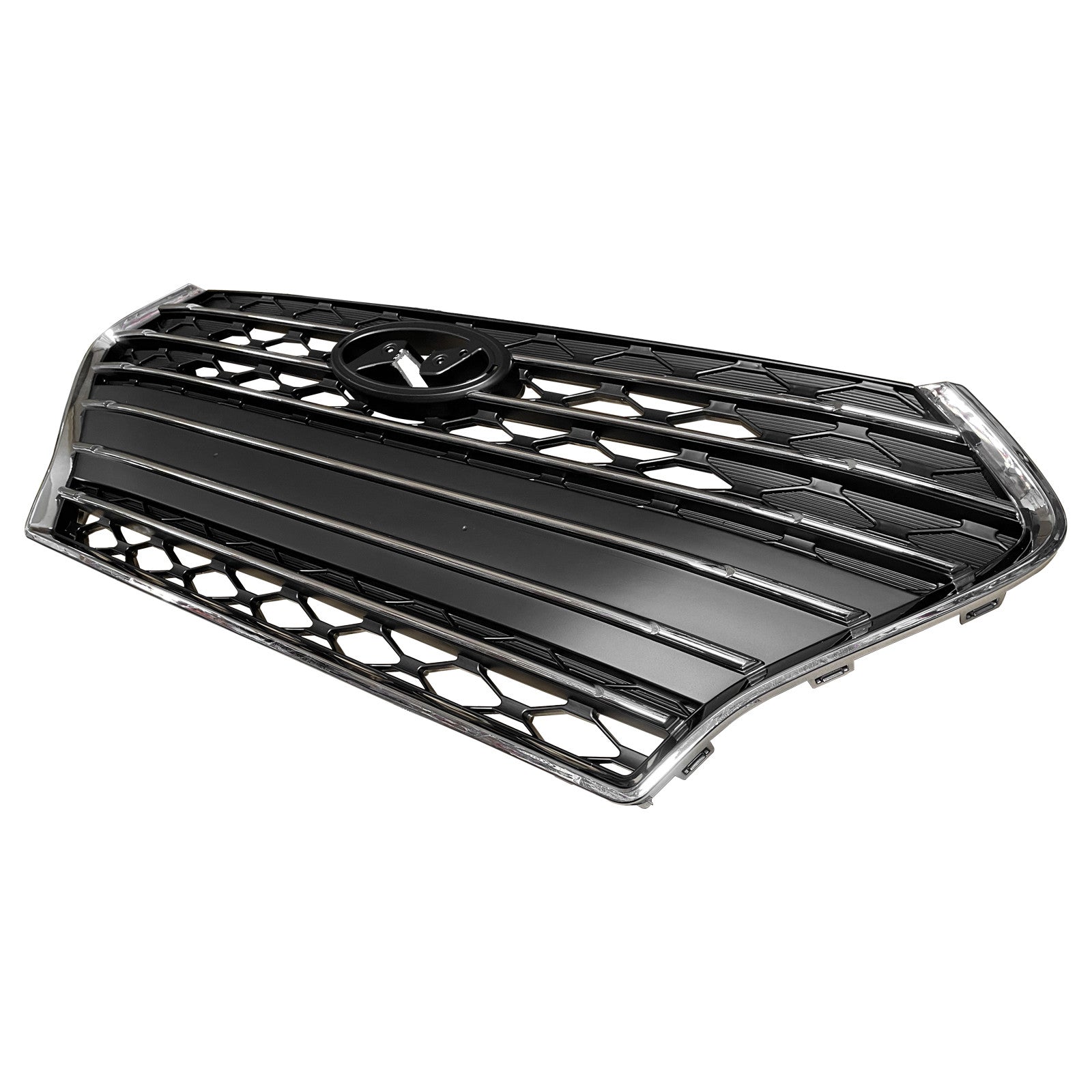 For 2018 2019 2020 2021 2022 Hyundai Accent Front Bumper Radiator Grille Assembly with Chrome Trim