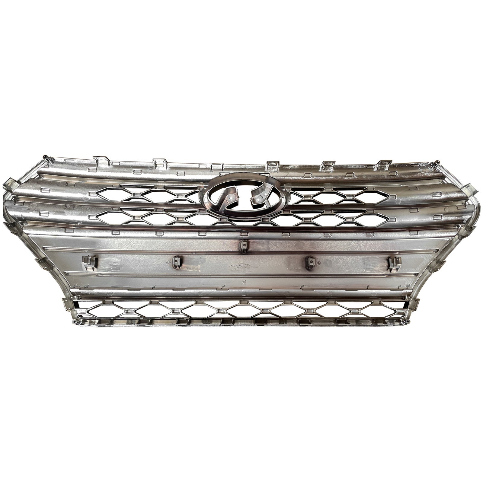 For 2018 2019 2020 2021 2022 Hyundai Accent Front Bumper Radiator Grille Assembly with Chrome Trim