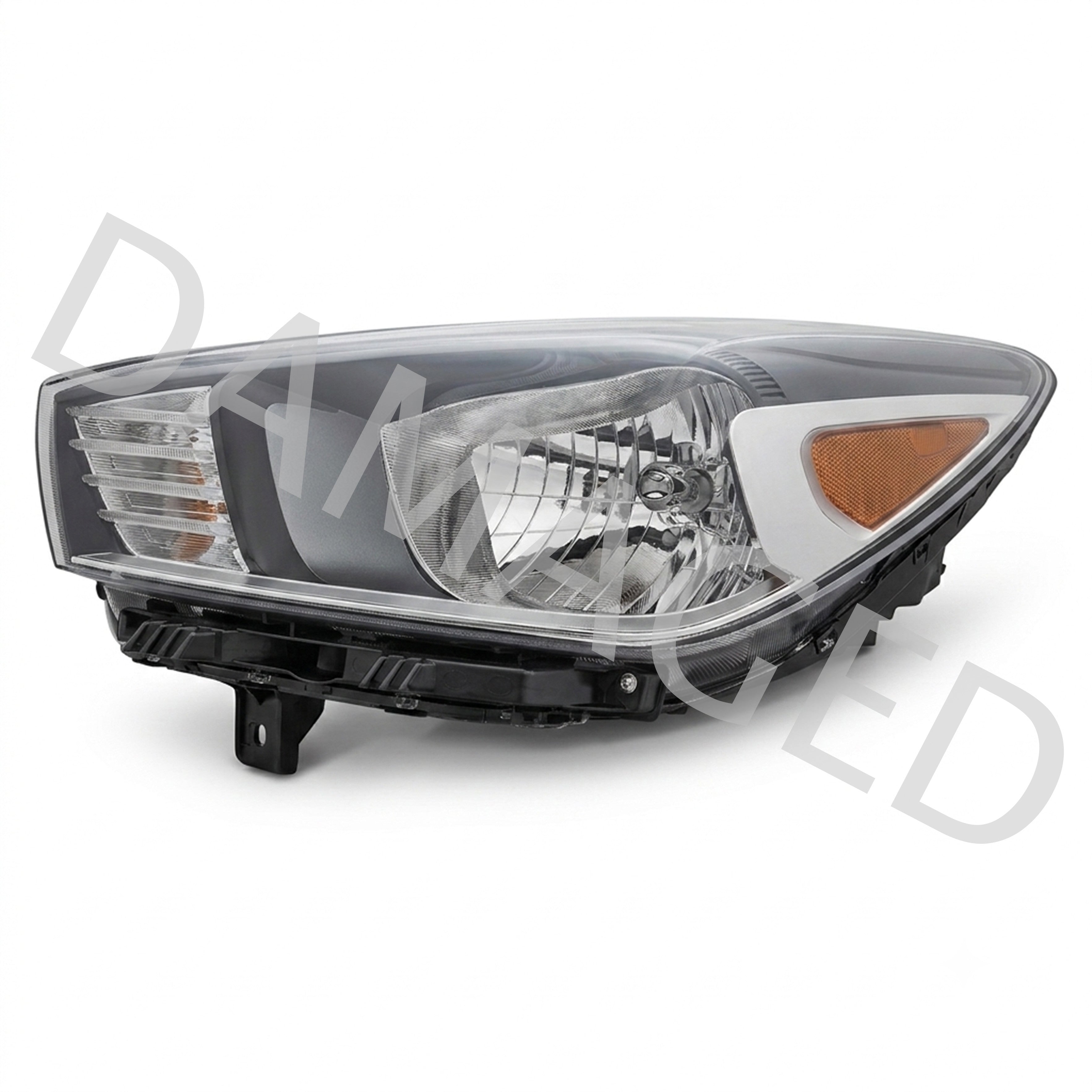2018 2023 Kia Rio Headlight Assembly Halogen Driver Side Damaged
