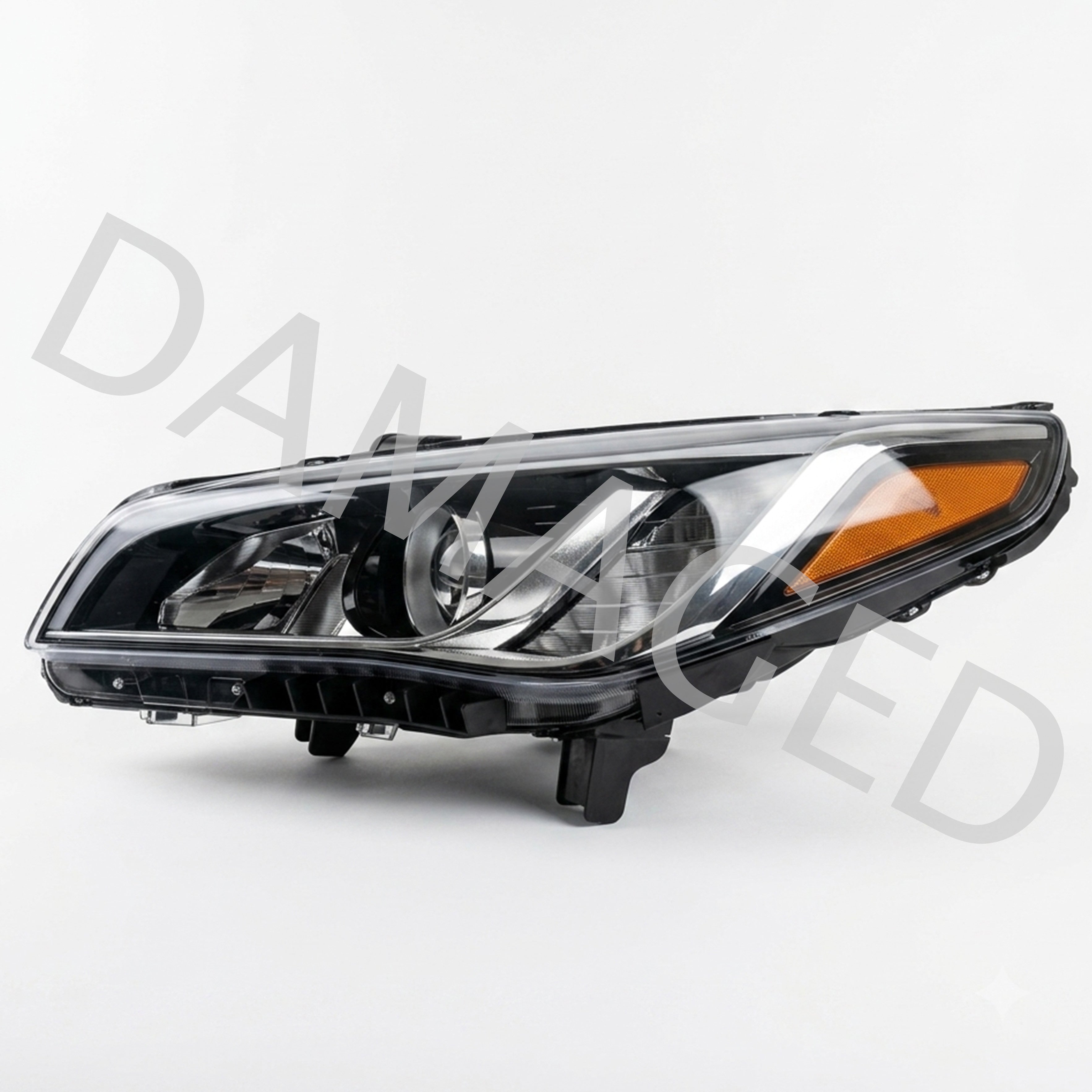 2015 2016 2017 Hyundai Sonata Headlight Assembly Halogen With Bulb Driver Side Damaged