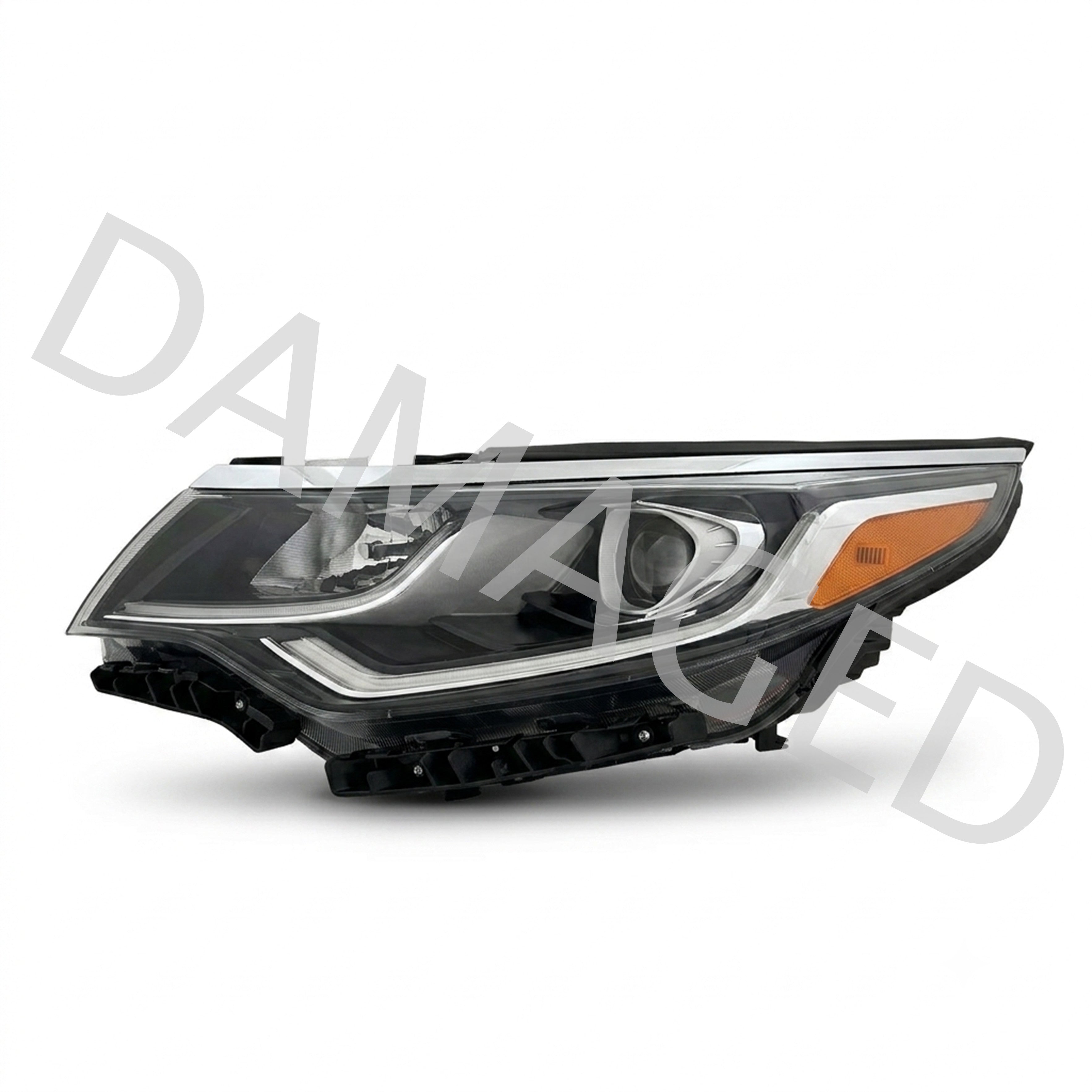 2019 2020 Kia Optima Headlight Assembly Halogen with LED Daytime Running Lamp Driver Side Damaged