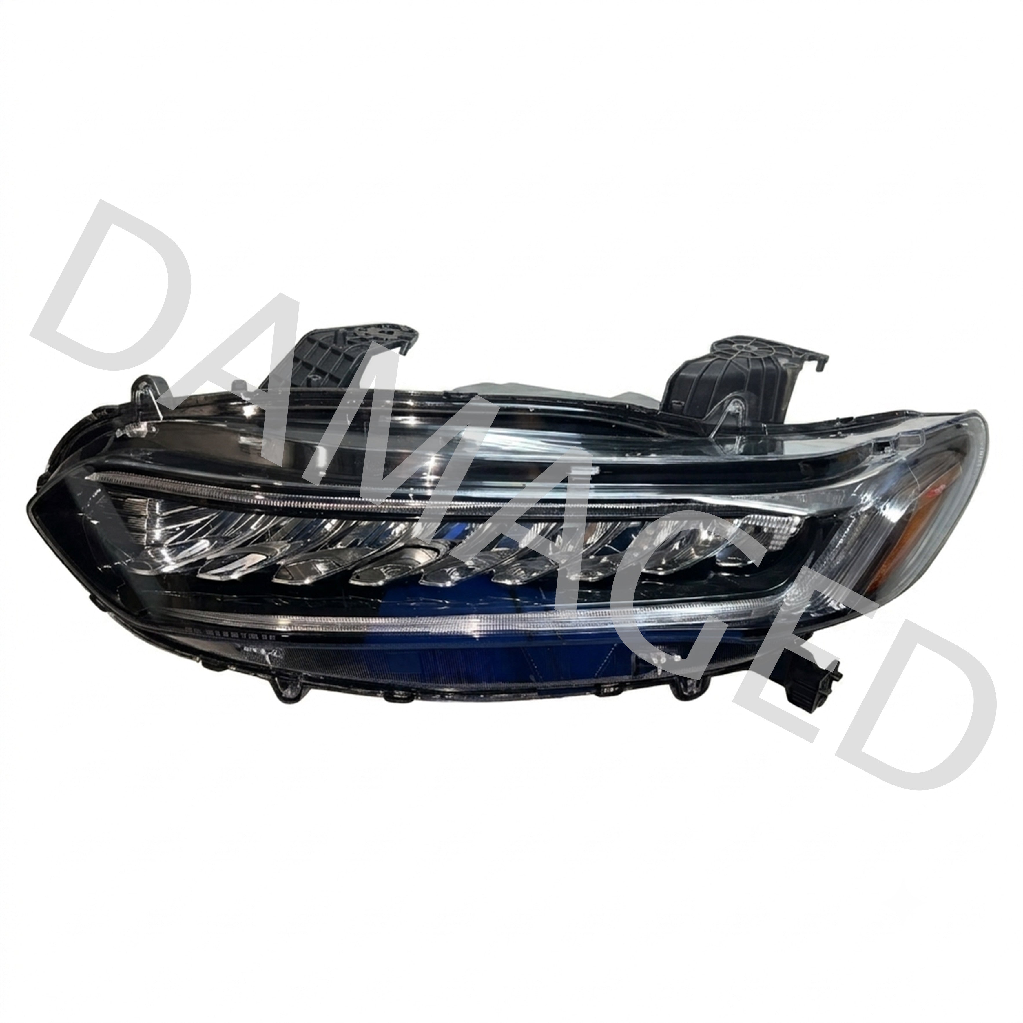 2018 2019 2020 2021 Honda Accord Headlight Assembly Halogen with LED Driver Side Damaged