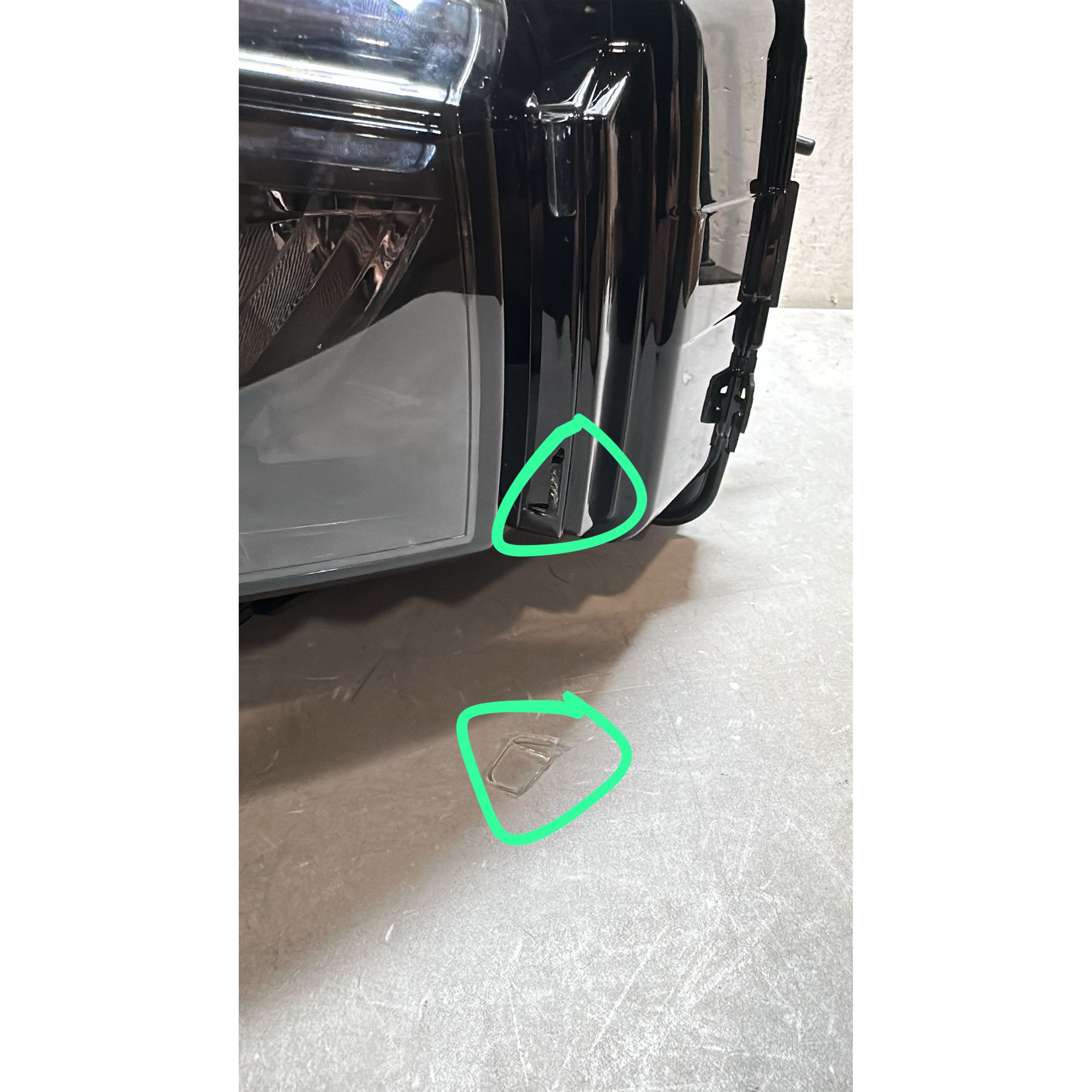 For 2021 2022 2023 Nissan Rogue Headlight Headlamp Assembly Black Left Driver Side 26060-6RR6A Damaged