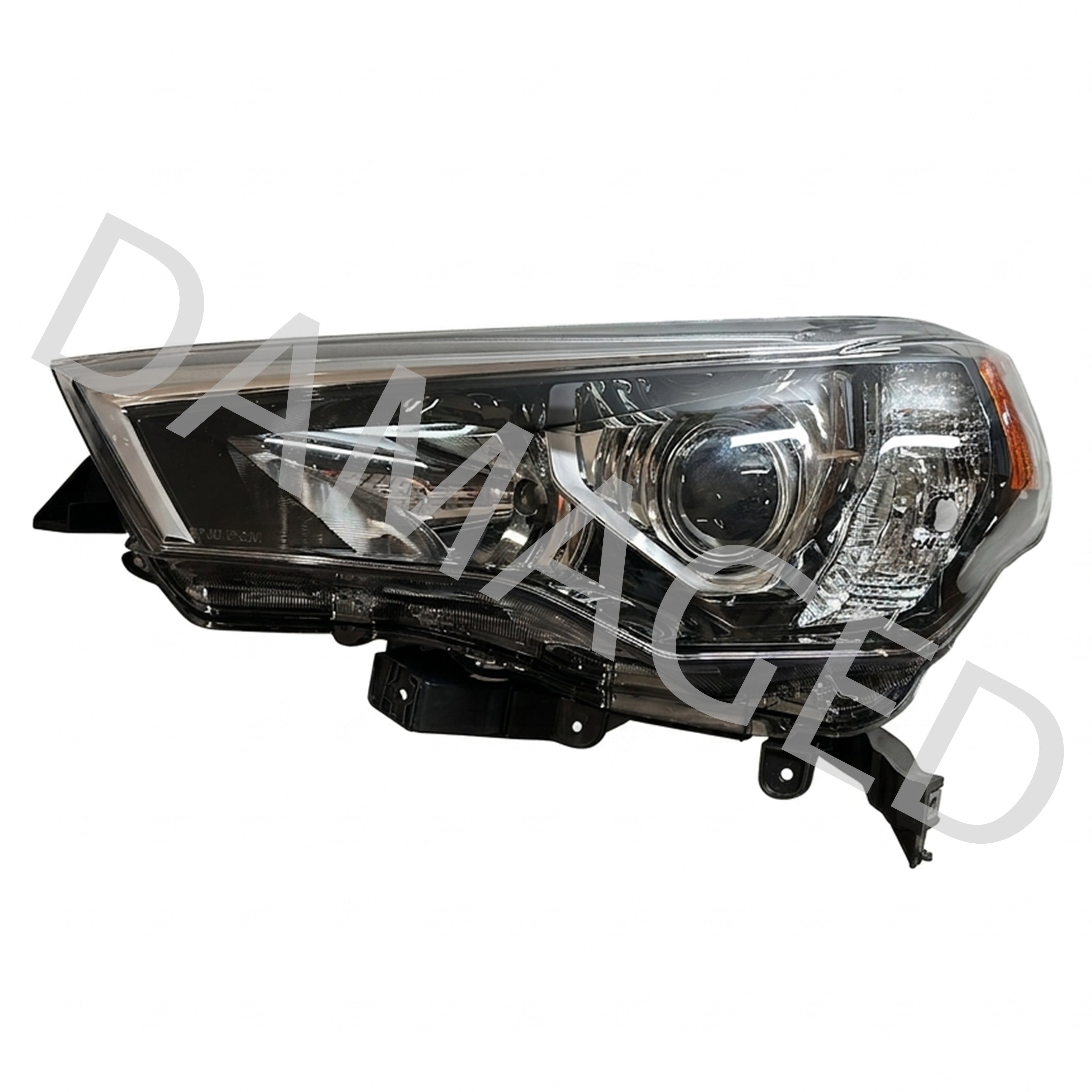 2014 2015 2016 2017 2018 2019 2020 2021 Toyota 4Runner Headlight Assembly Halogen Chrome Housing Driver Side Damaged