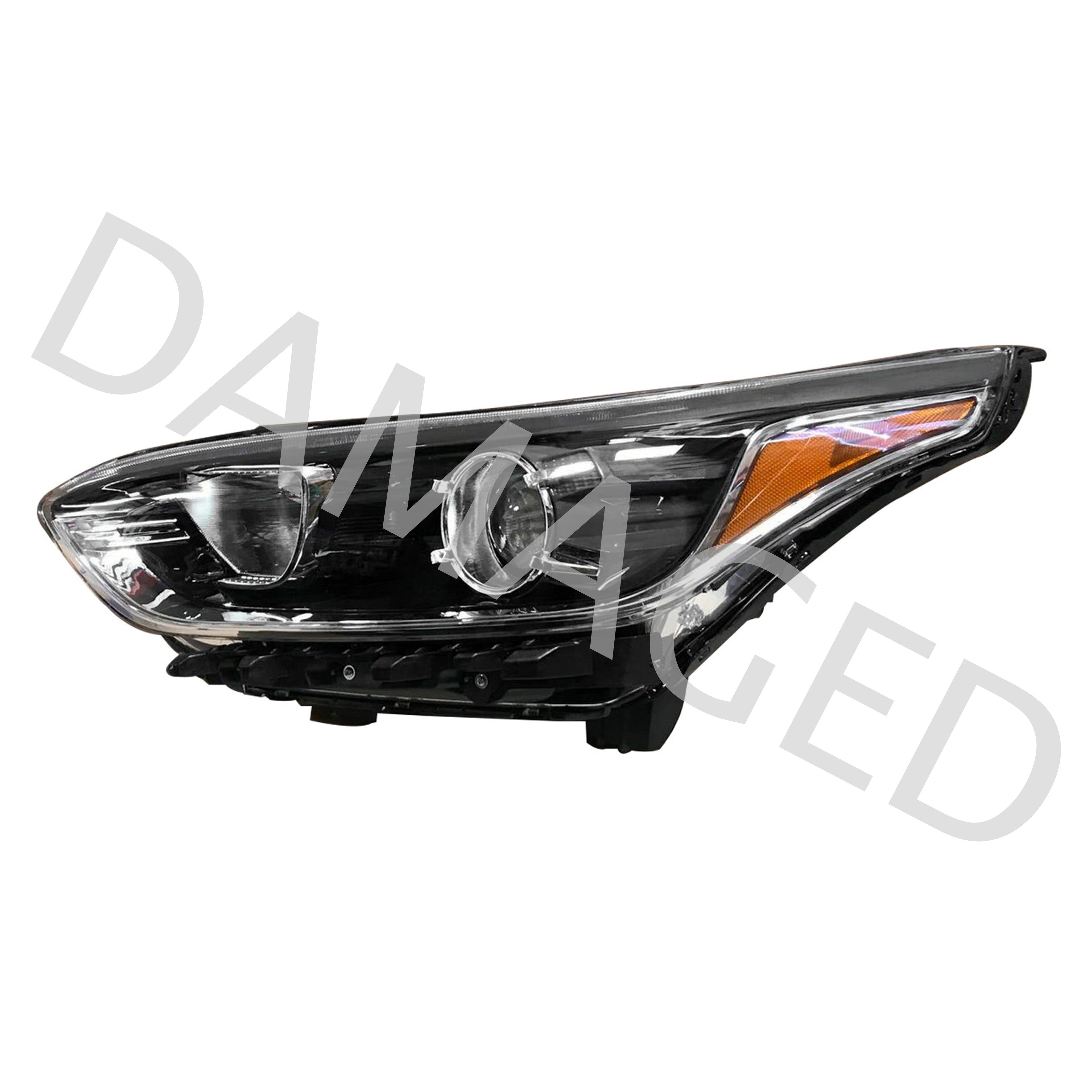 For 2019 2020 2021 Kia Forte Sedan Headlight Assembly Halogen Driver Side Damaged
