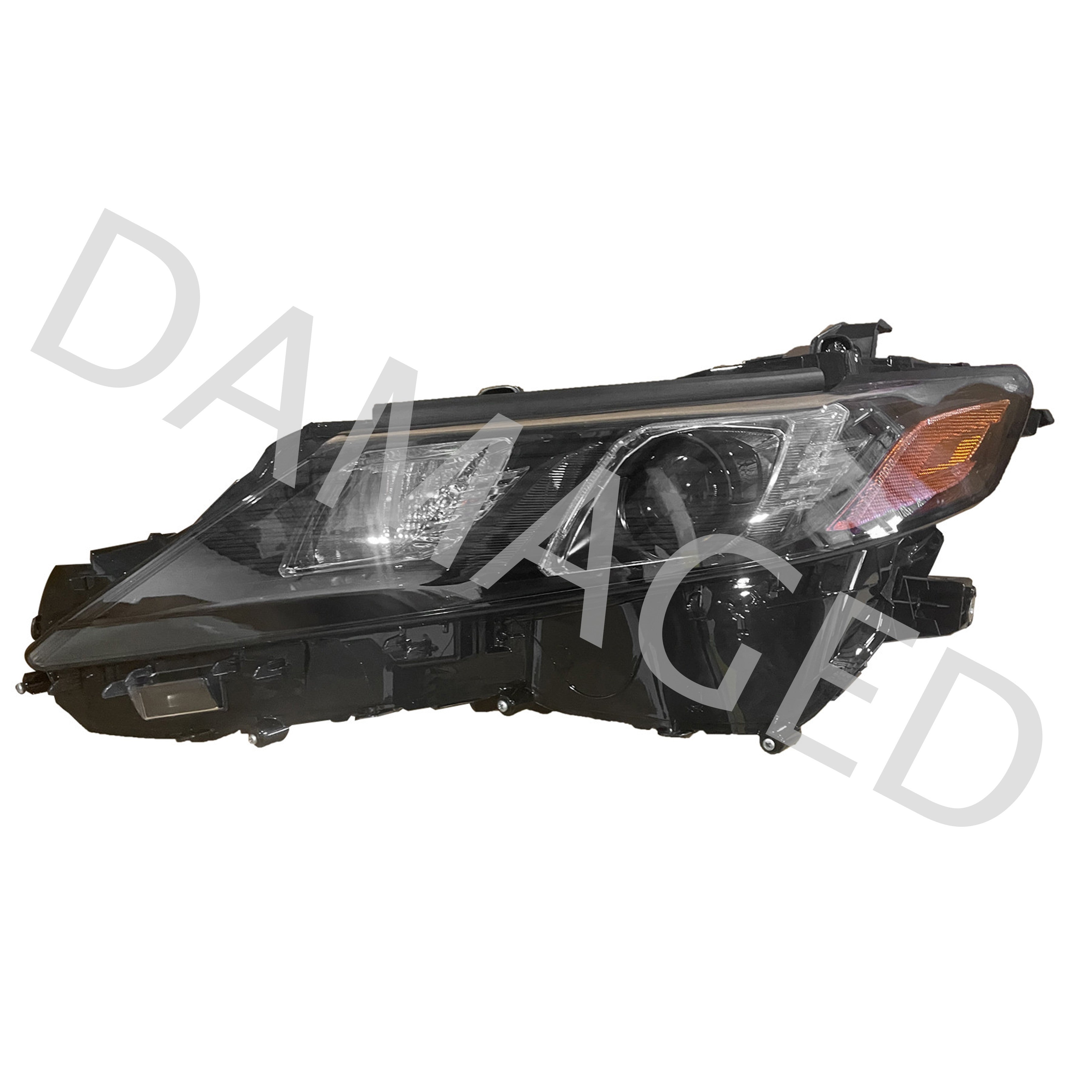 For 2021 2022 2023 2024 Toyota Camry LE SE Nightshade TRD Black Accent Headlight Assembly LED Driver Side Damaged
