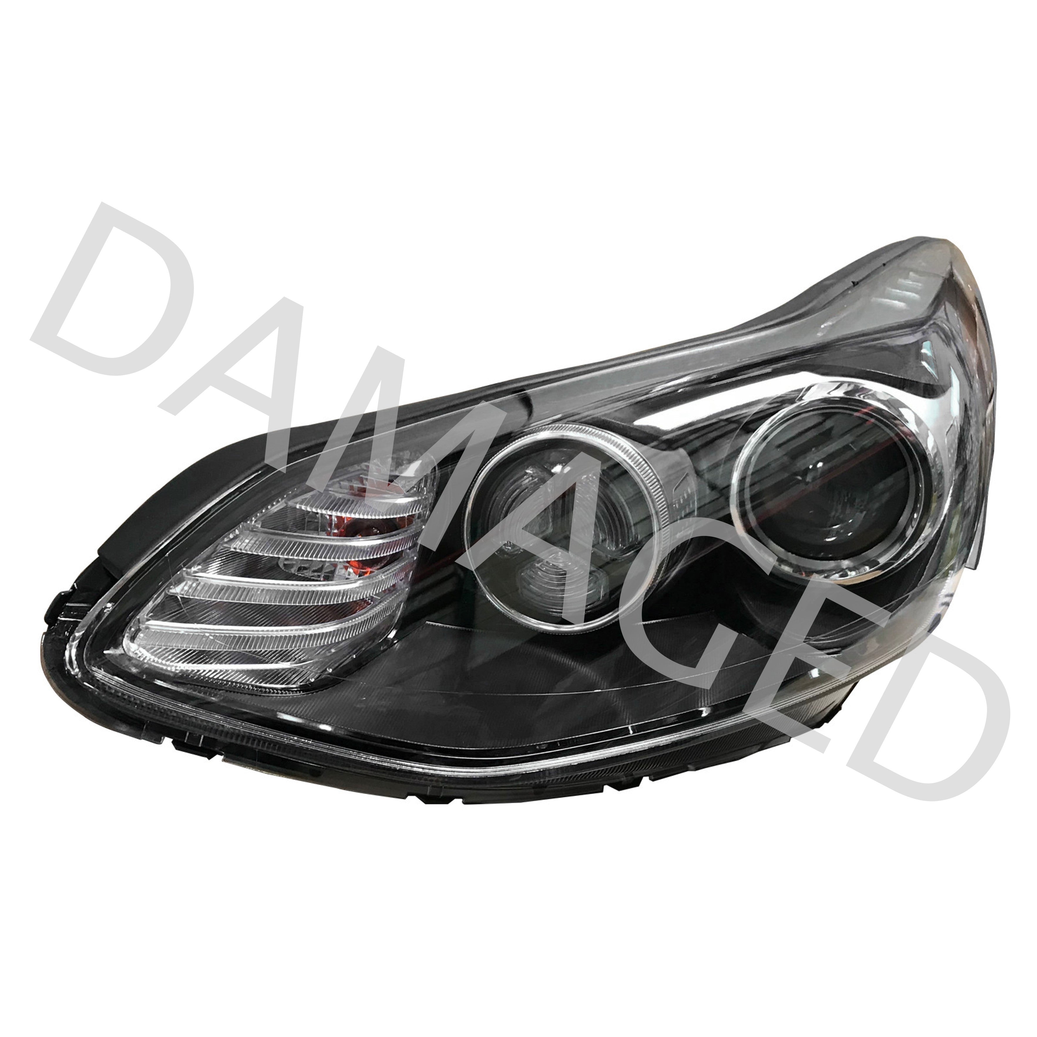 For 2017 2018 2019 2020 2021 2022 Kia Sportage Halogen Headlight Left Driver Side Assembly with LED DRL Damaged