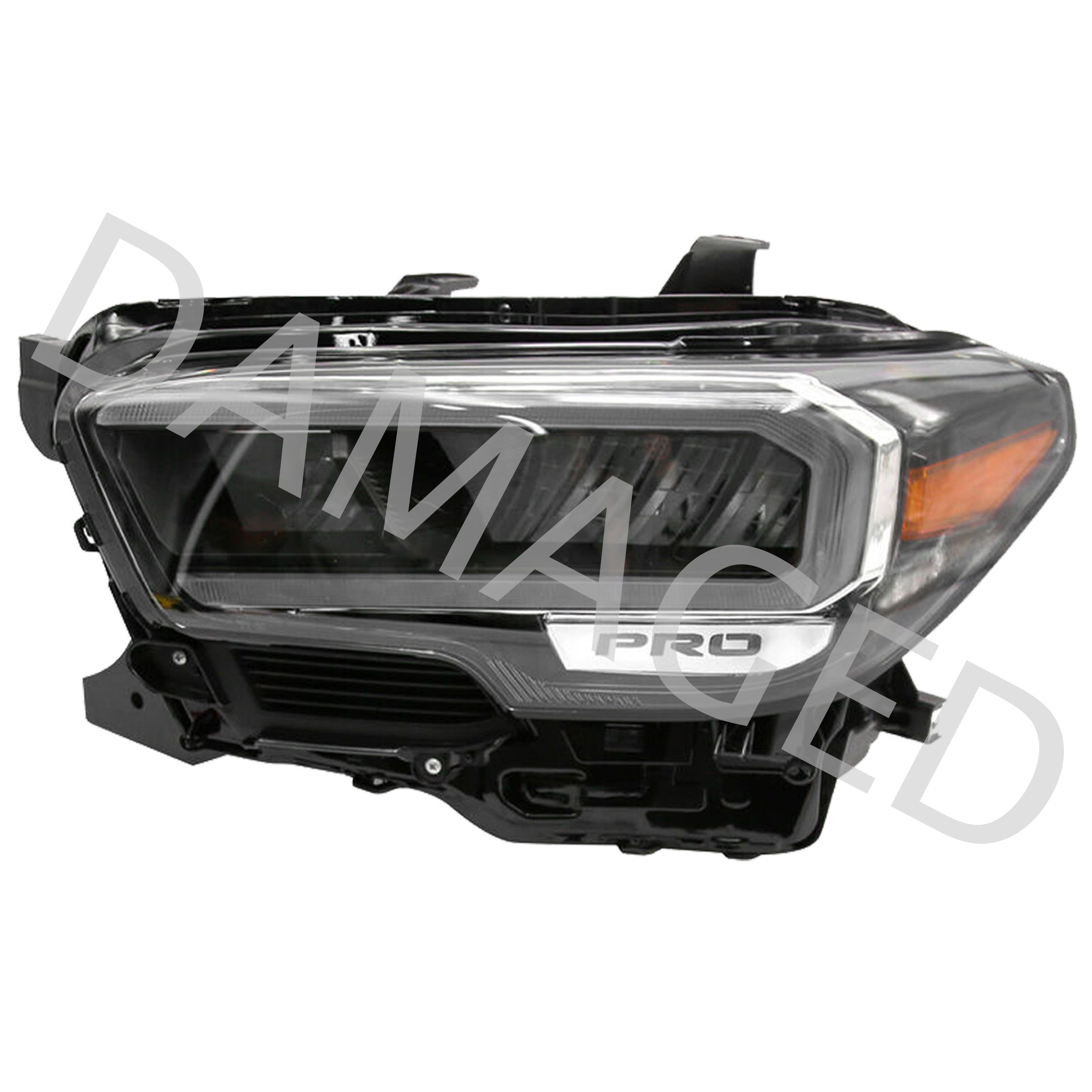 For 2020 2021 2022 2023 Toyota Tacoma TRD PRO SE LED DRL Headlight Assembly Black Left Driver Side LH 8115004300 Damaged