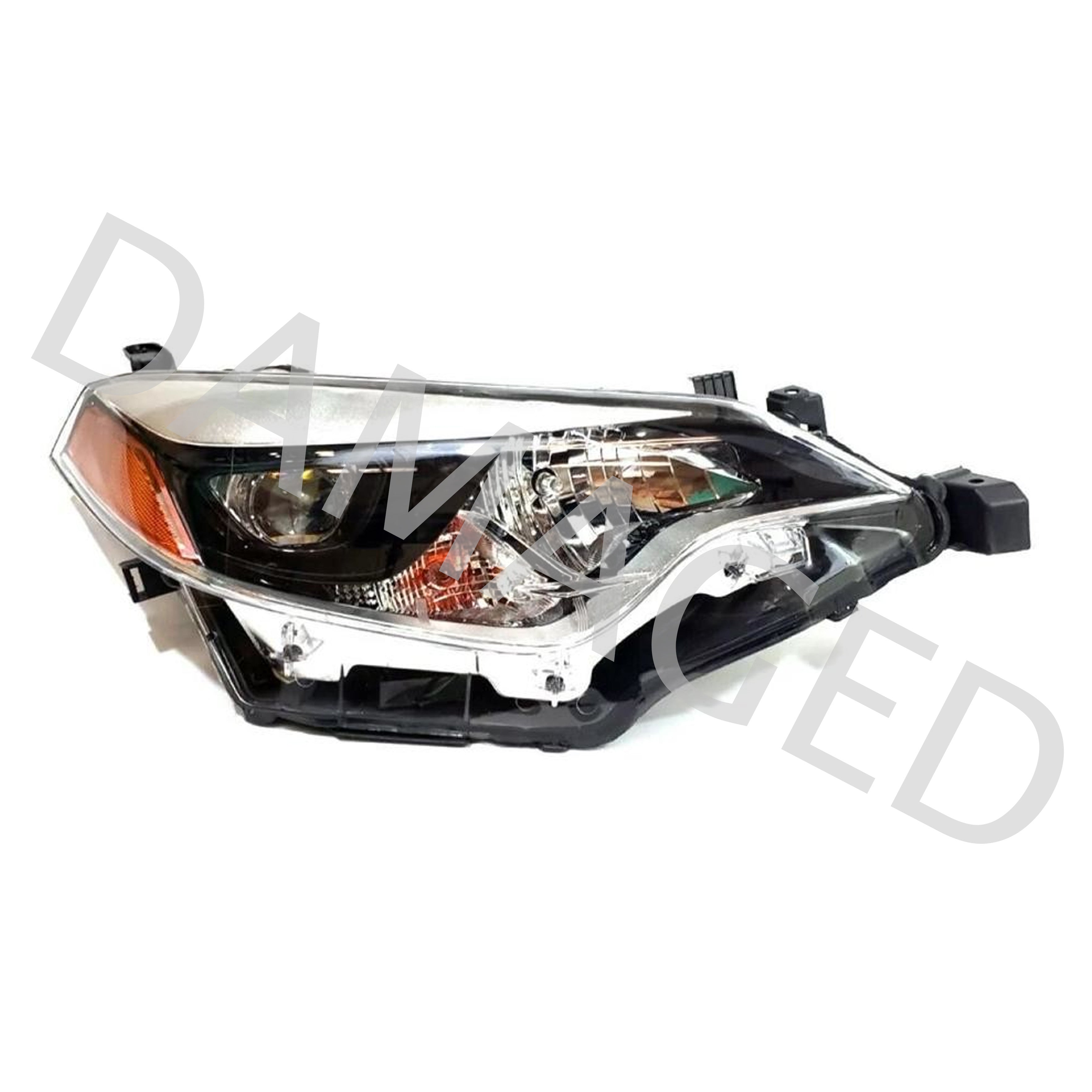 <p>For 2014 2015 2016 Toyota Corolla LED Headlight Assembly Halogen Passenger Side RH TO2503216 Damaged</p>