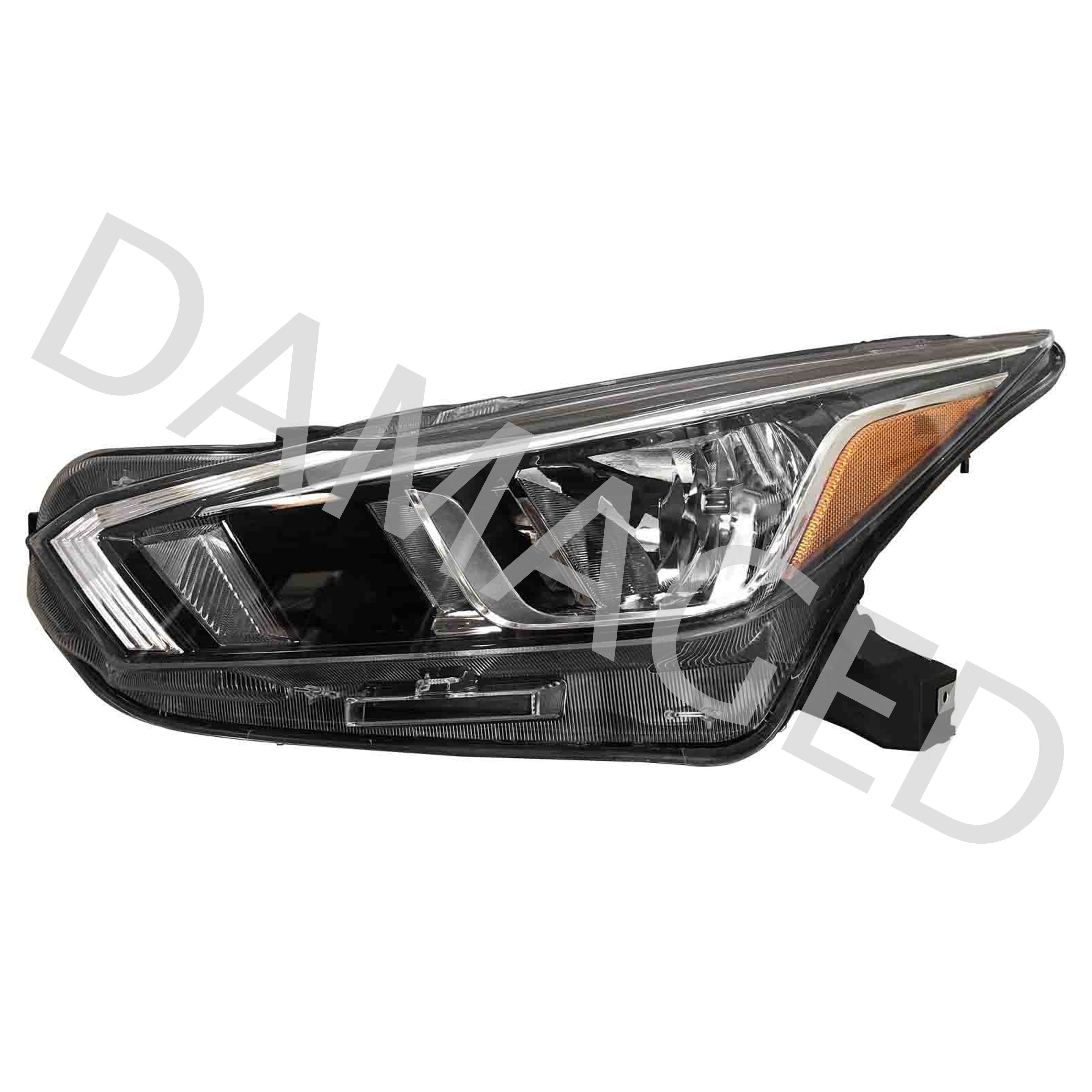 For 2020 2021 2022 2023 2024 Nissan Versa S SV Headlight Headlamp Assembly Halogen Left Driver Side LH Damaged