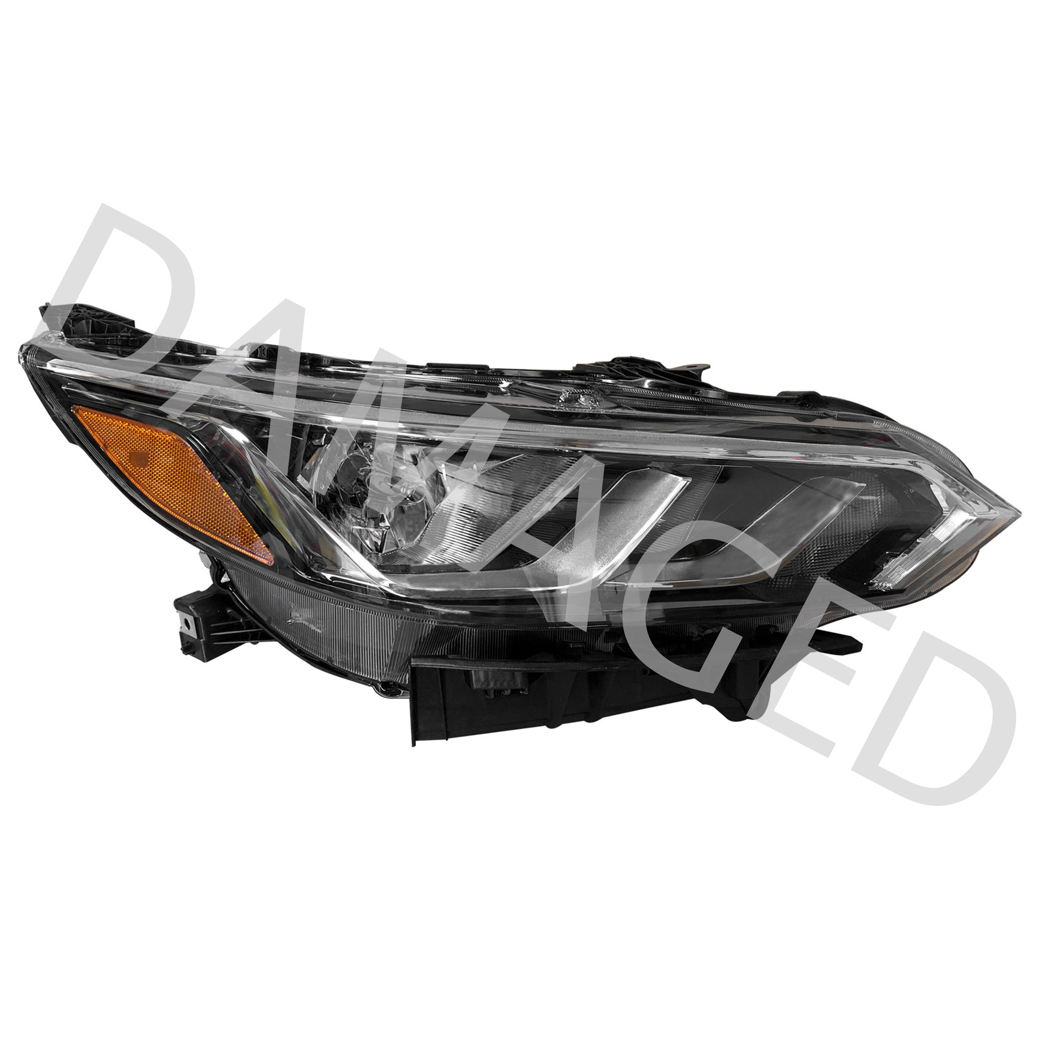 For 2020 2021 2022 2023 Nissan Sentra S SV Headlight Assembly Halogen Passenger Side Damaged