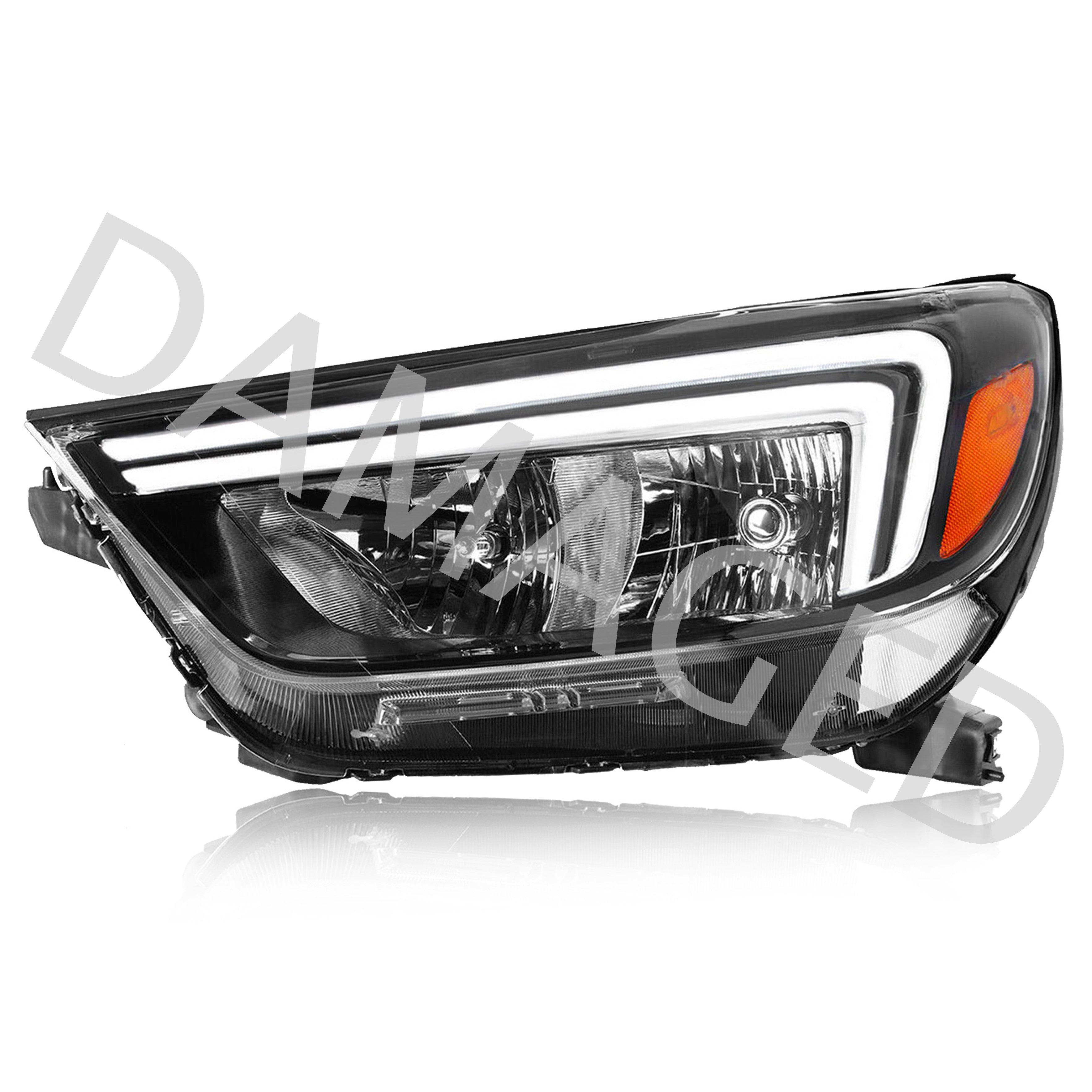 For 2017 2018 2019 2020 2021 2022 Buick Encore Halogen Headlight w/LED OEM GM2502464 Left Driver Side Damaged