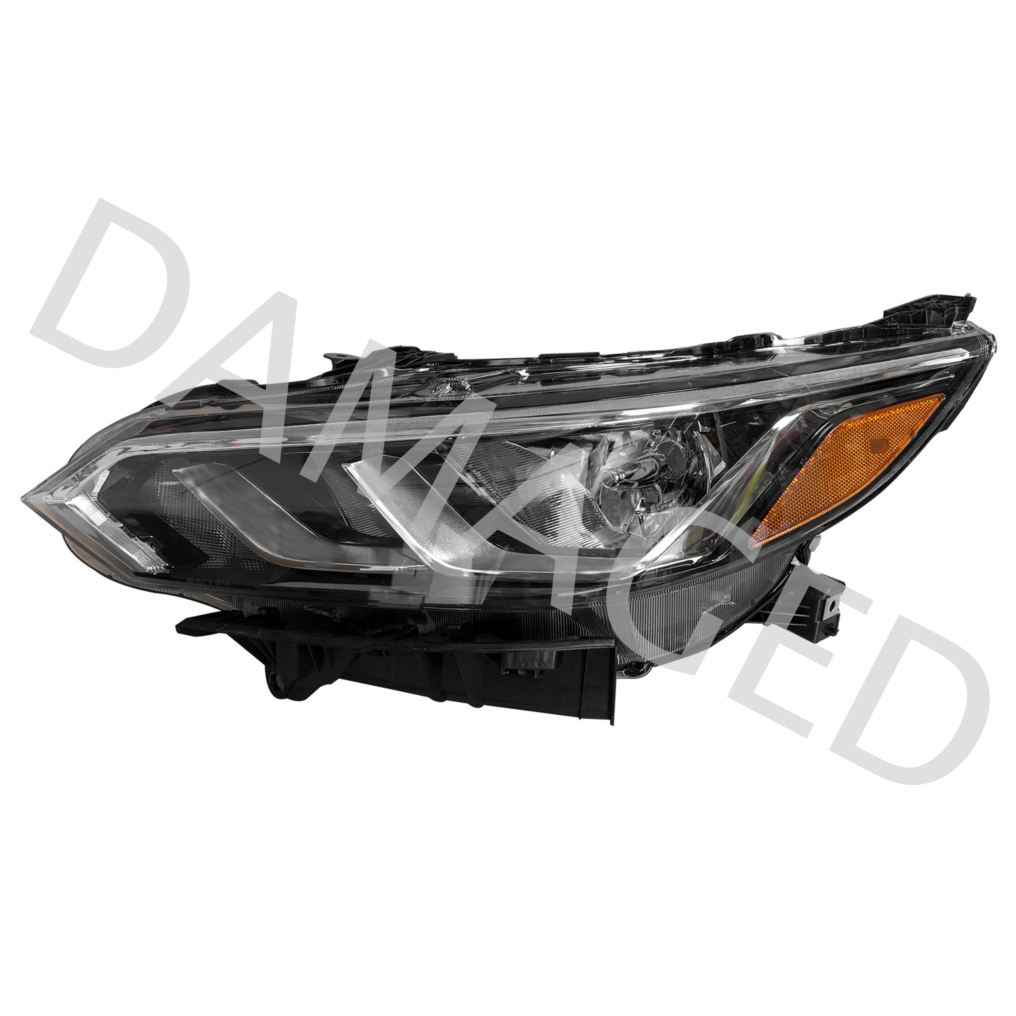 For 2020 2021 2022 2023 Nissan Sentra S SV Headlight Assembly Halogen Driver Side Damaged