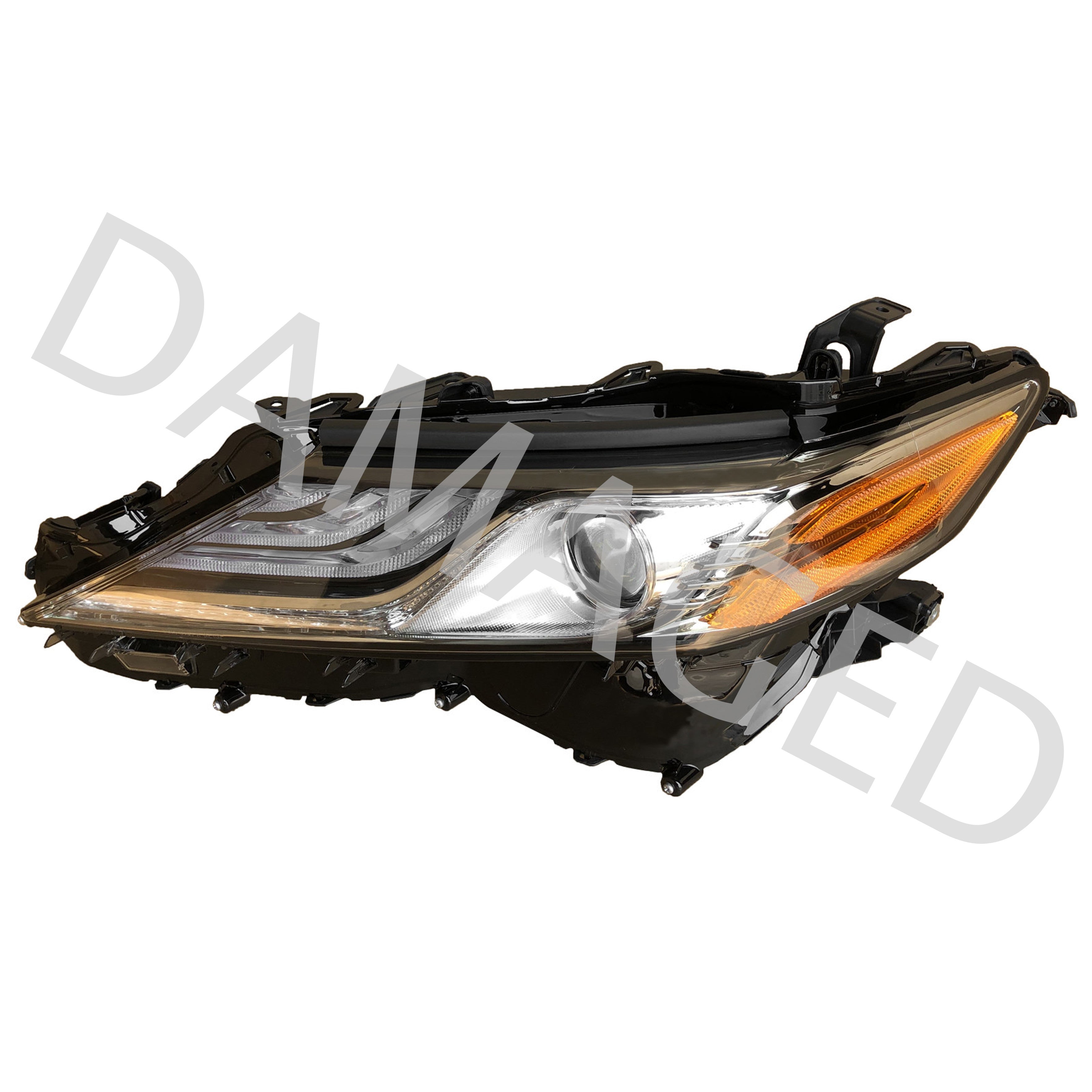 For 2018 2019 2020 Toyota Camry XLE XSE Headlight Assembly Full LED Non-Adaptive Driver Side Damaged