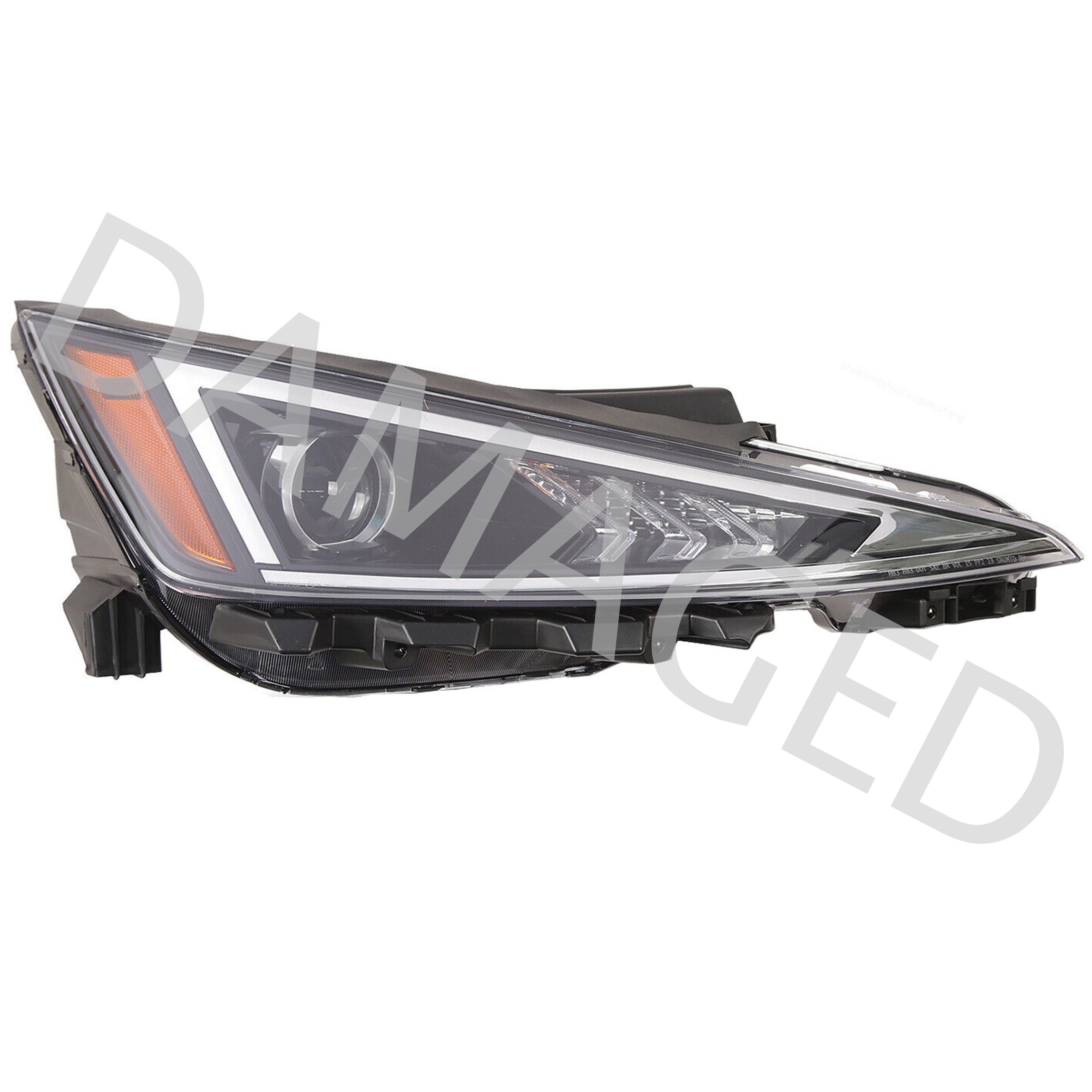For 2019 2020 Hyundai Elantra Headlight Assembly Halogen Passenger Side Damaged