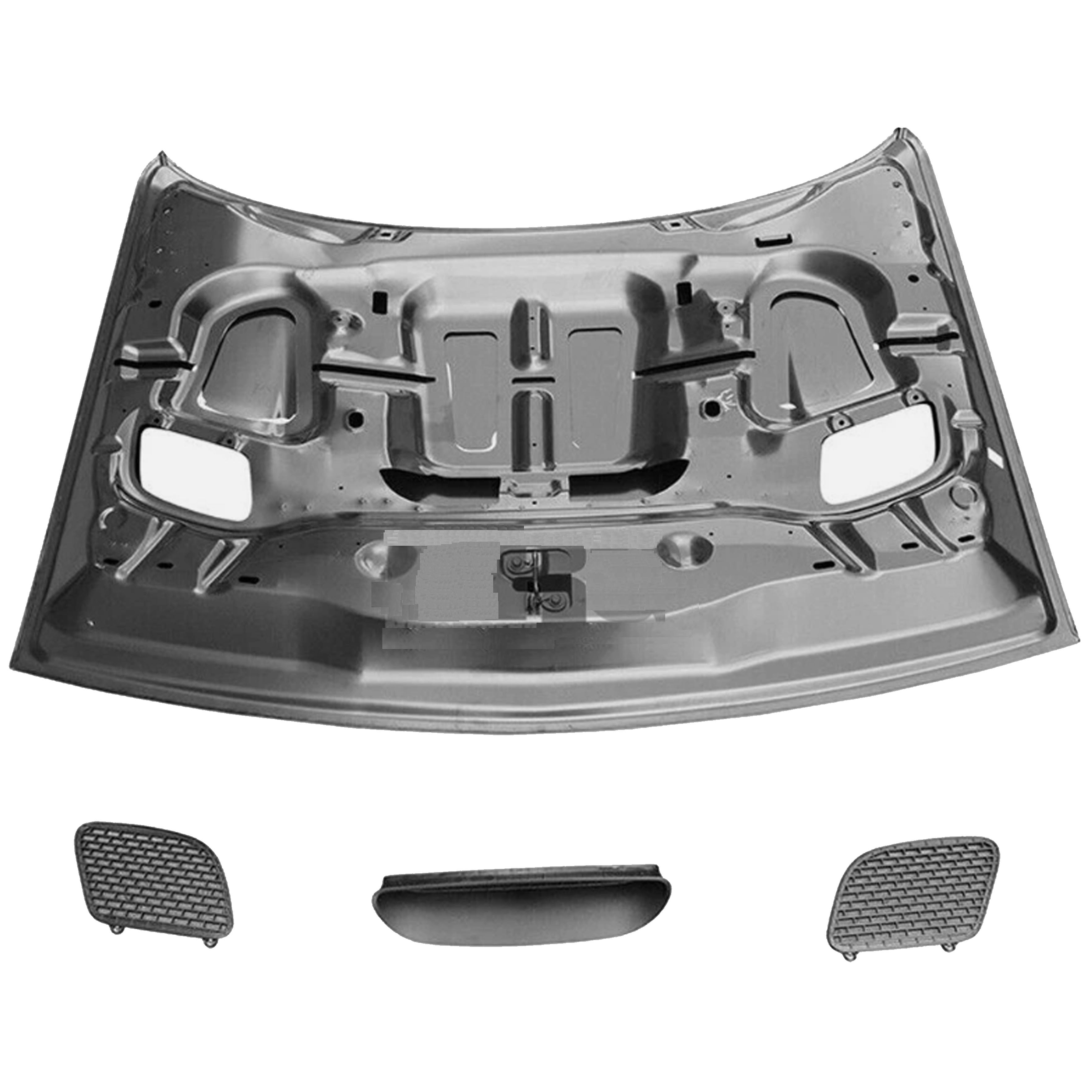 For 2015 2016 2017 2018 2018 2019 2020 2021 2022 2023 Dodge Challenger HELLCAT Front Upper Hood Panel Primed Steel